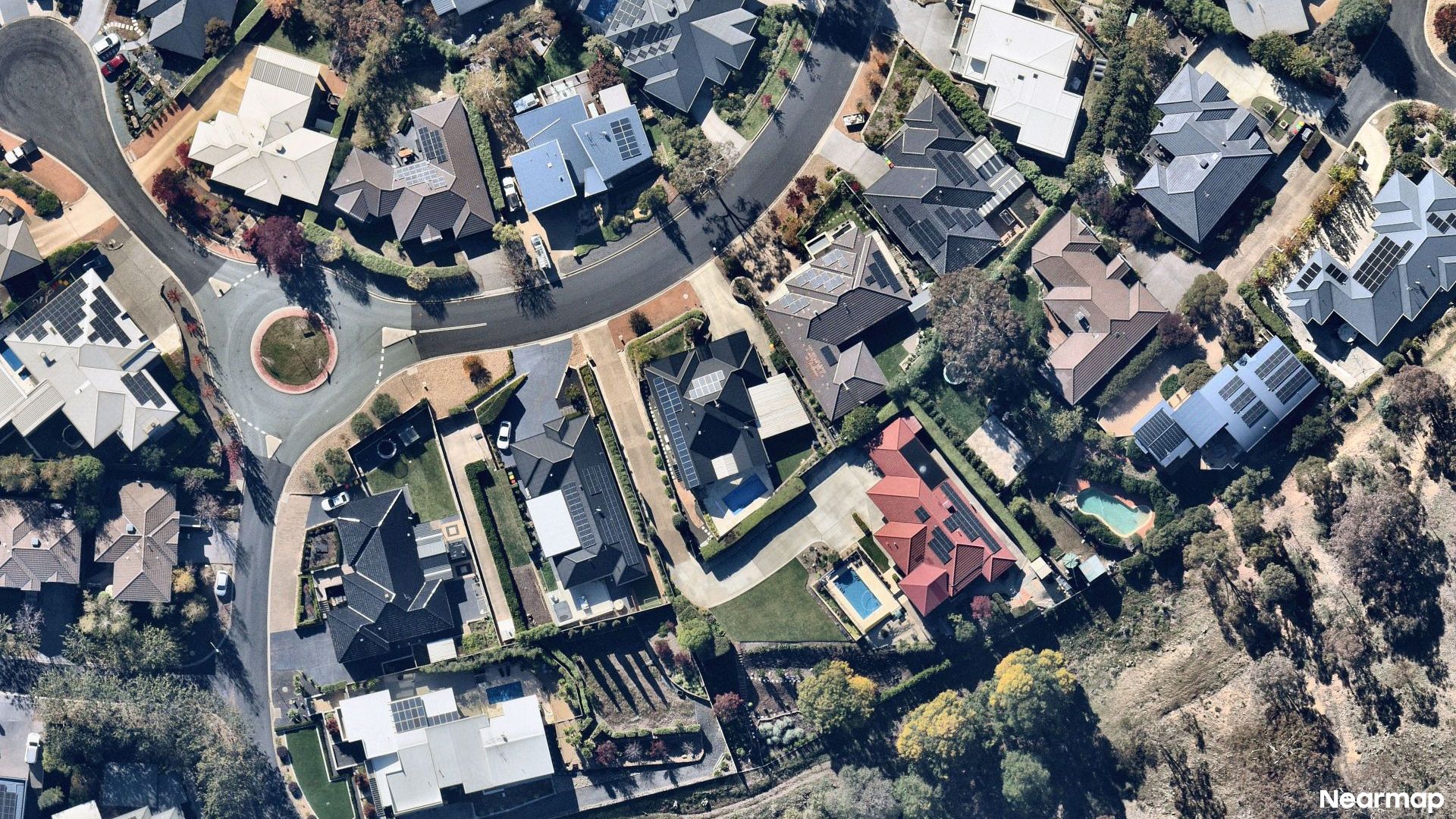 Vertical aerial view