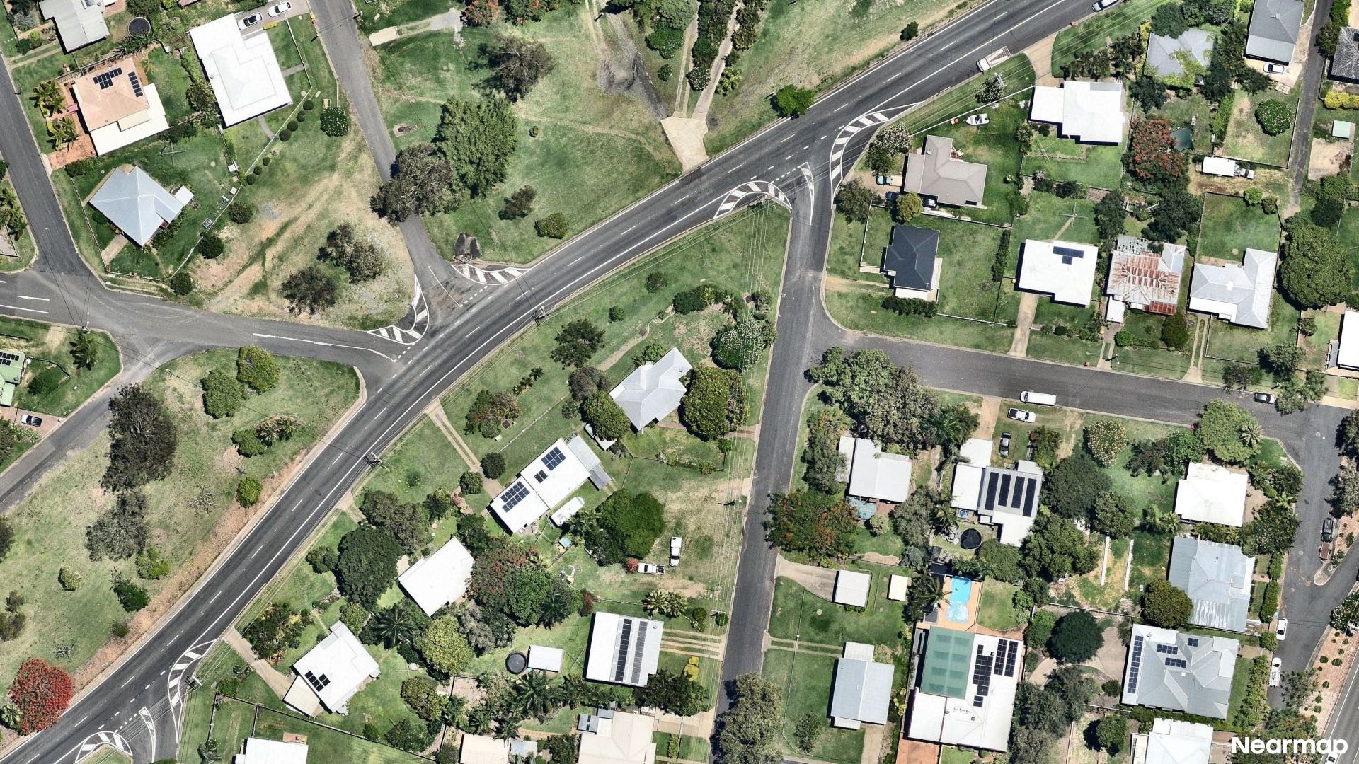 Vertical aerial view