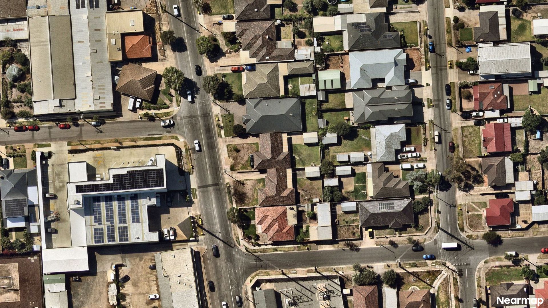 Vertical aerial view