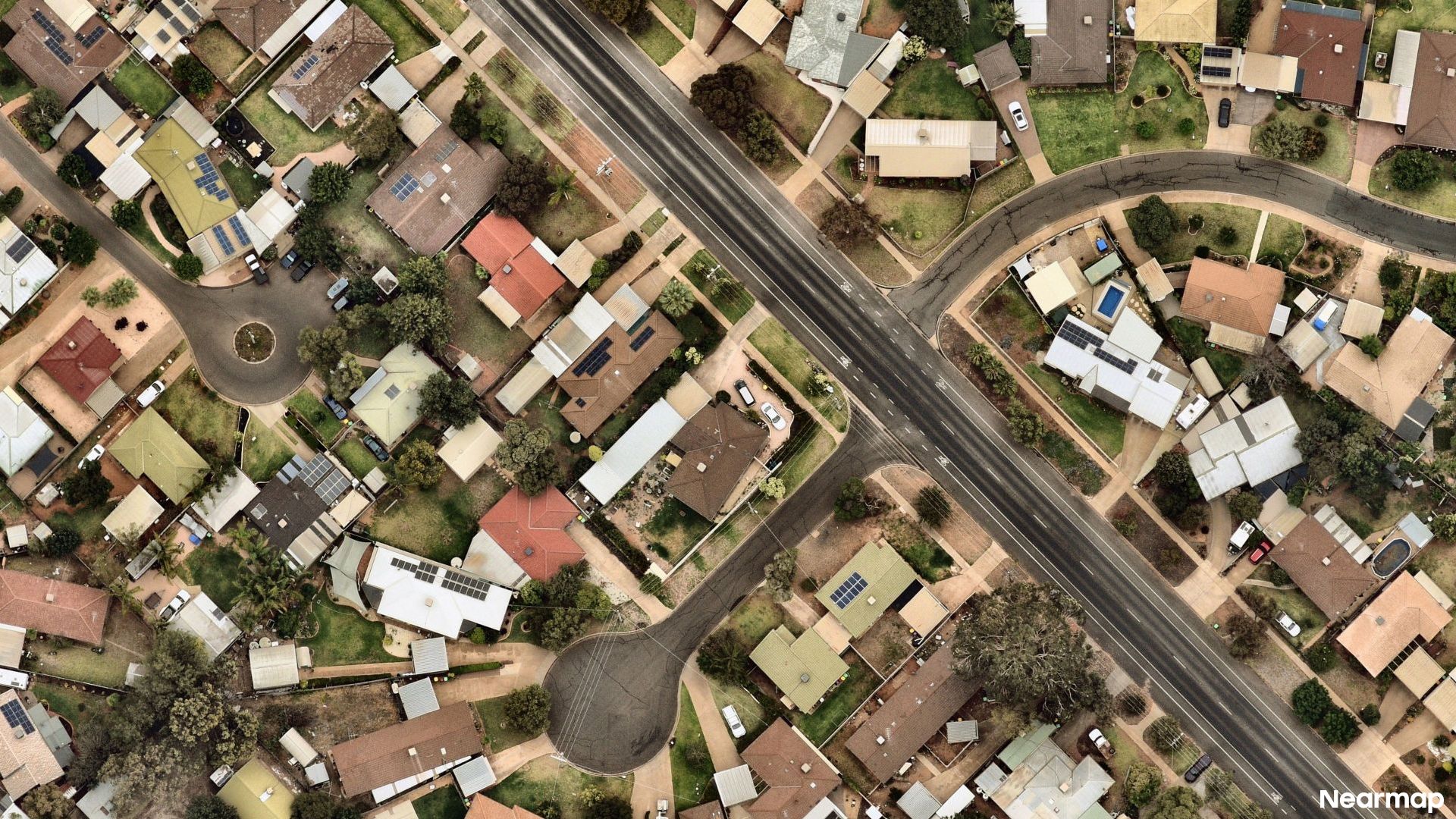 Vertical aerial view