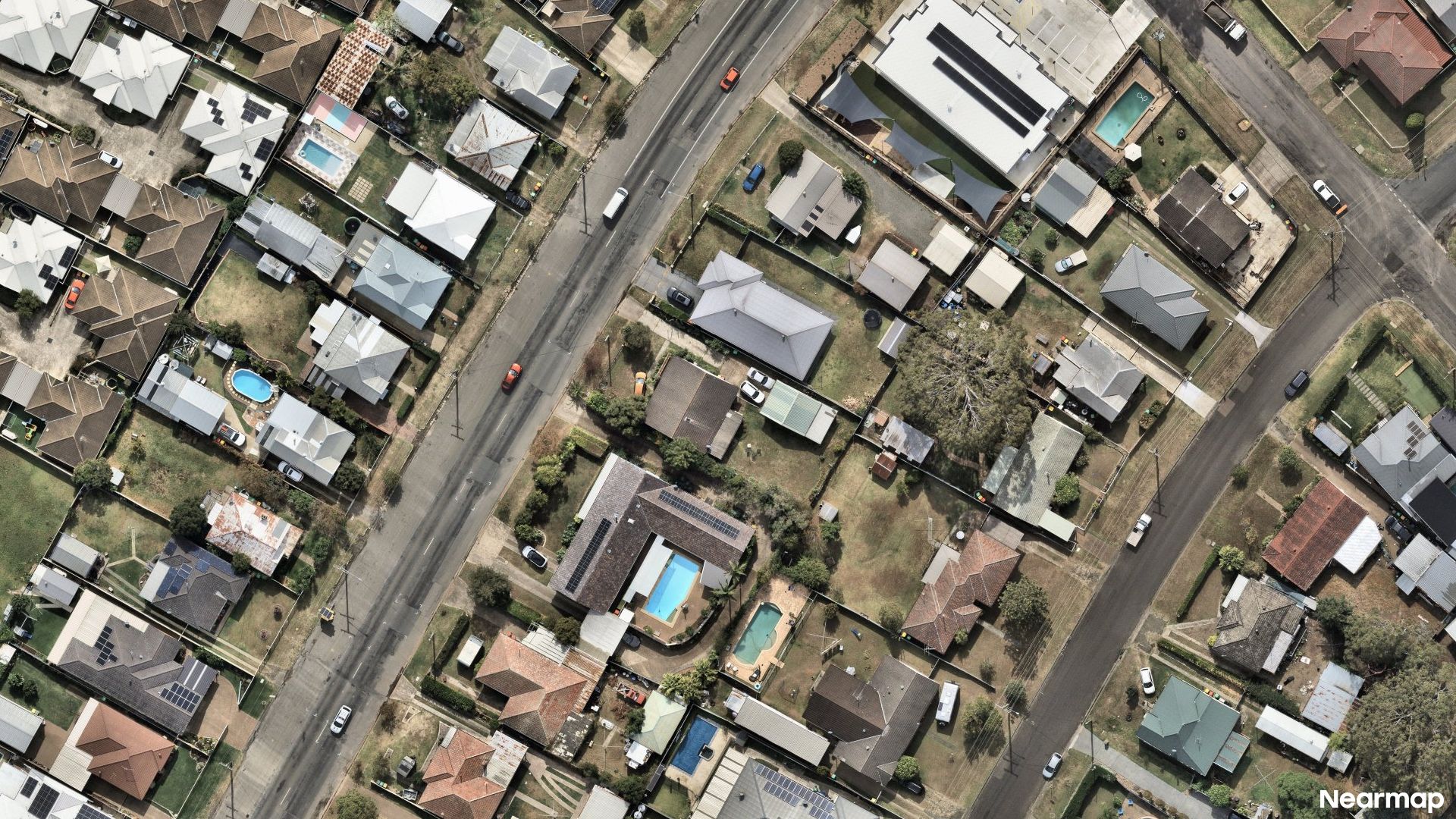 Vertical aerial view