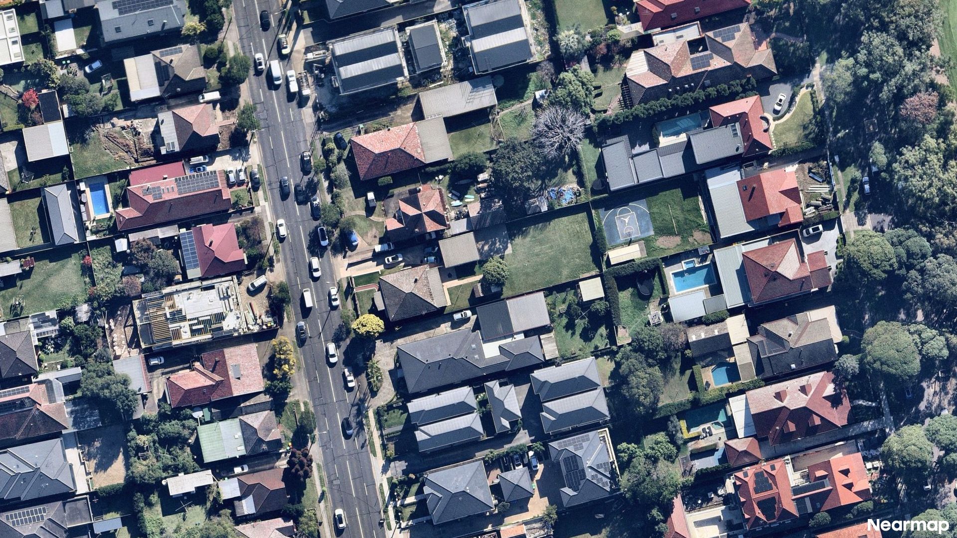 Vertical aerial view