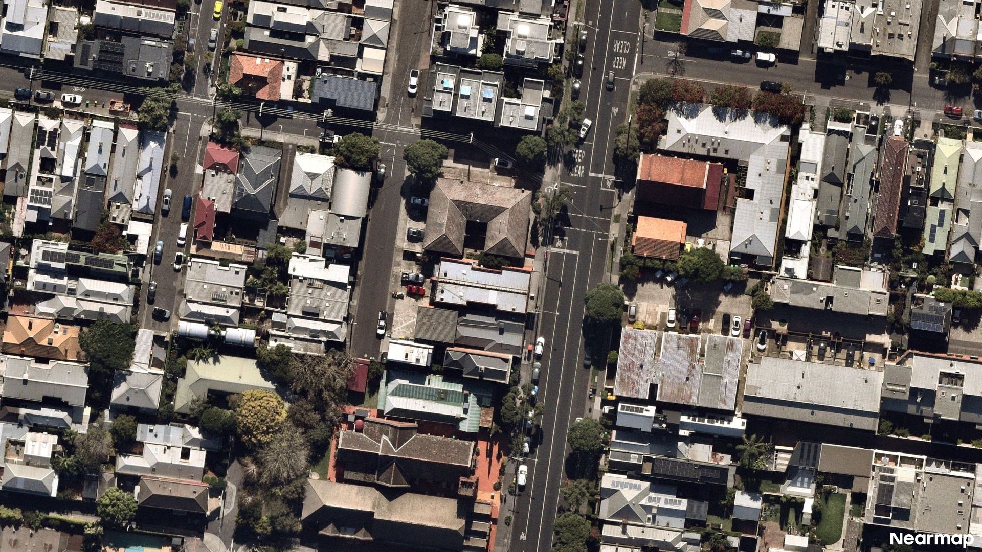 Vertical aerial view