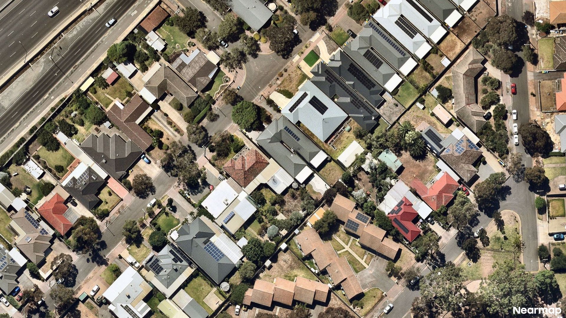 Vertical aerial view