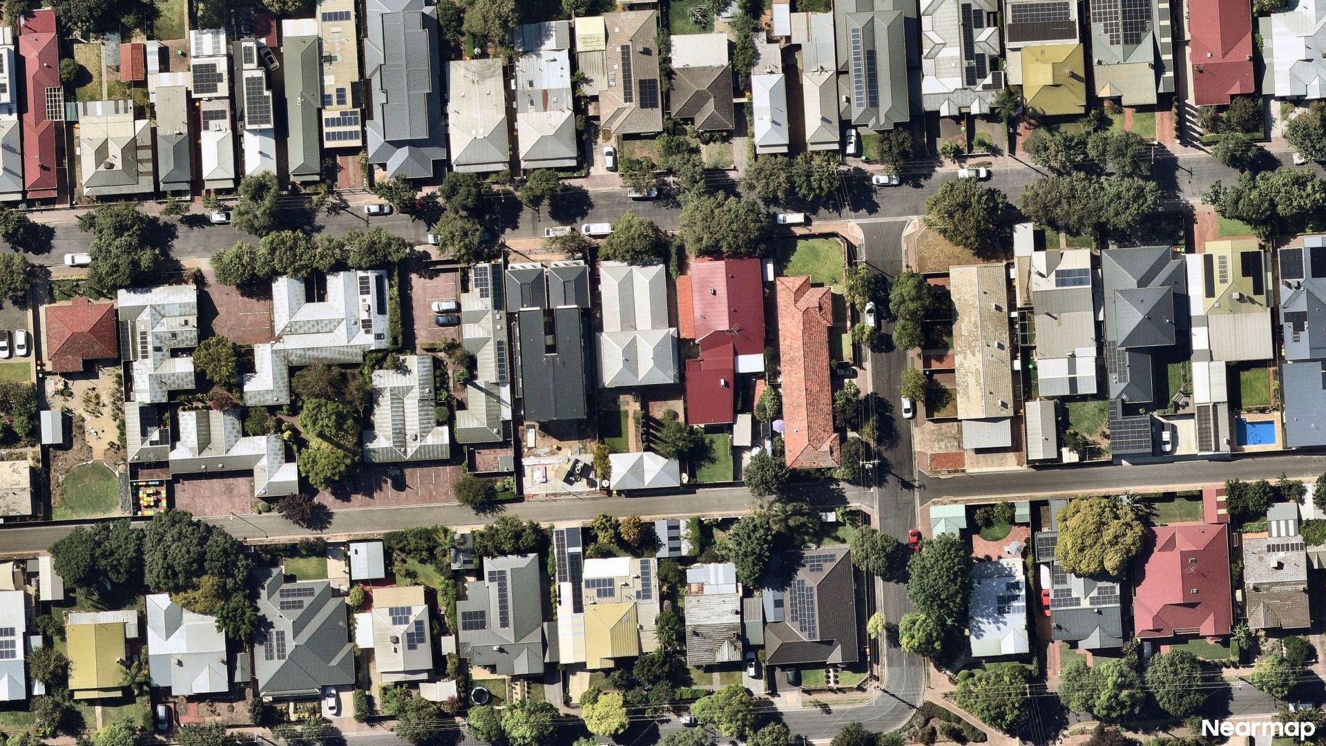 Vertical aerial view