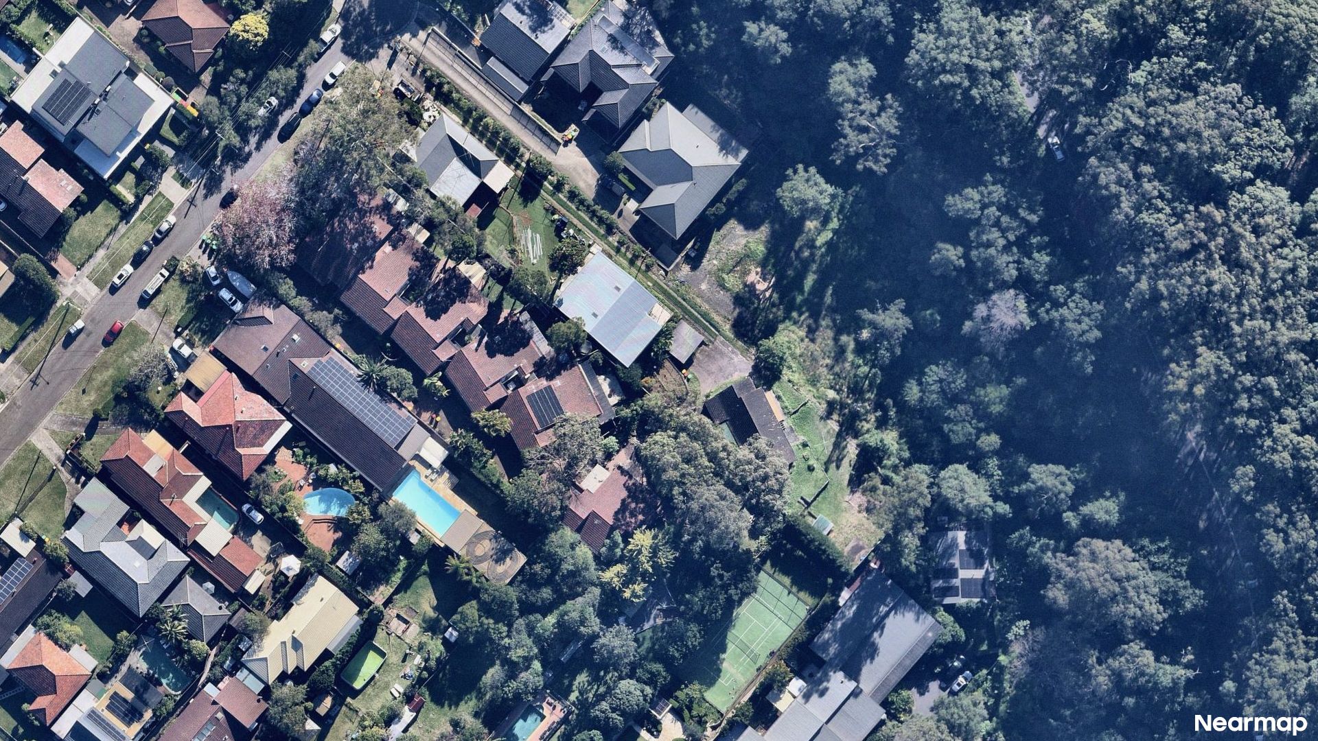 Vertical aerial view