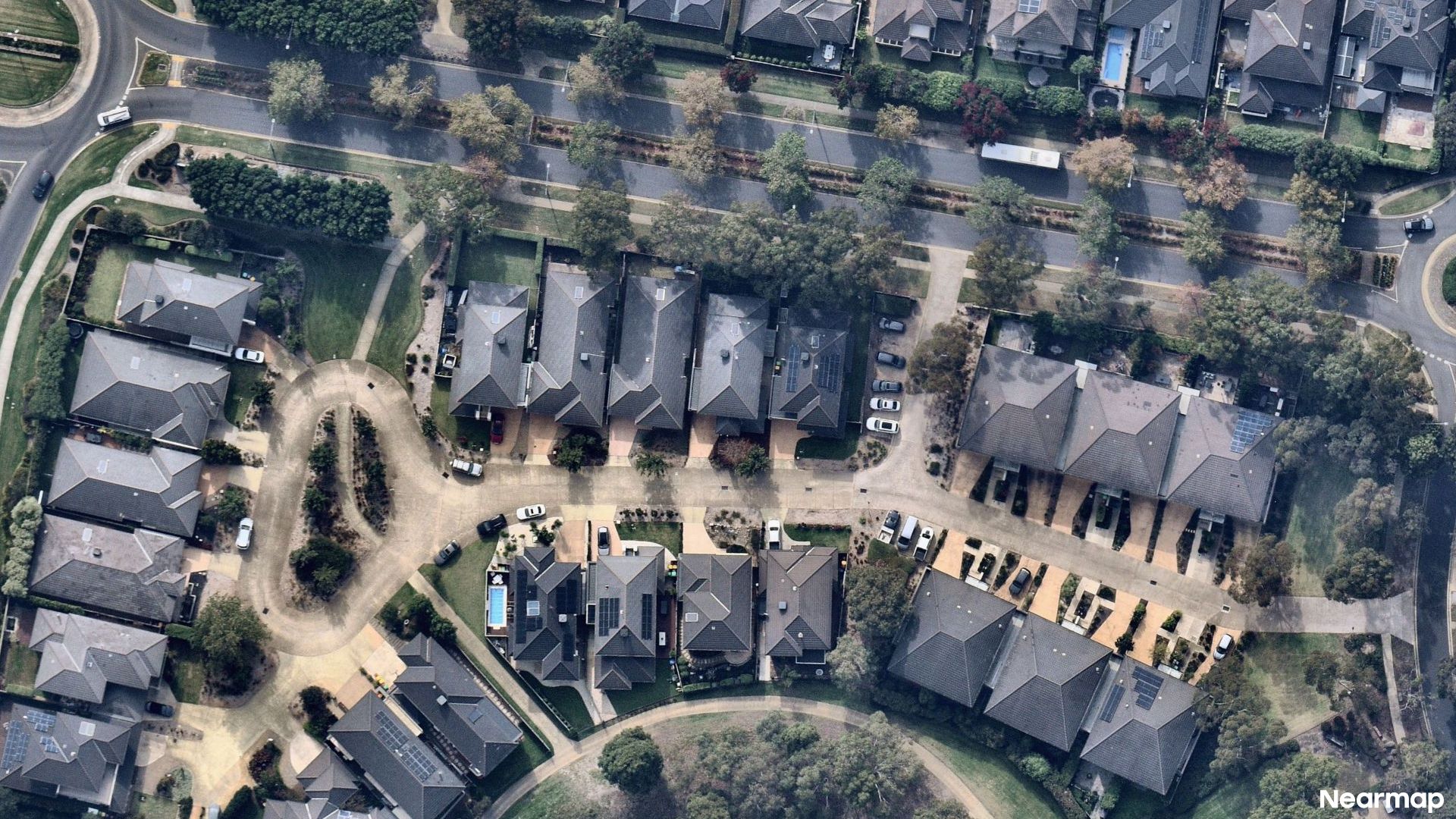 Vertical aerial view