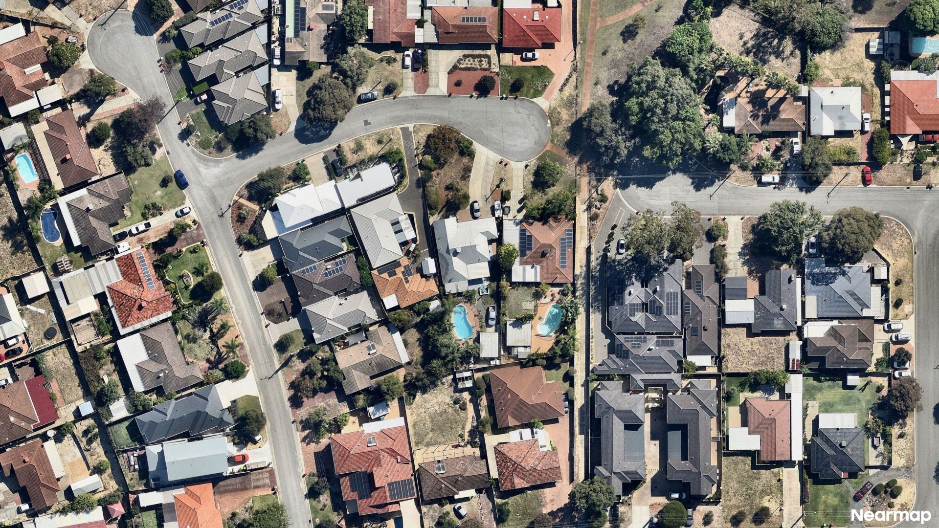 Vertical aerial view