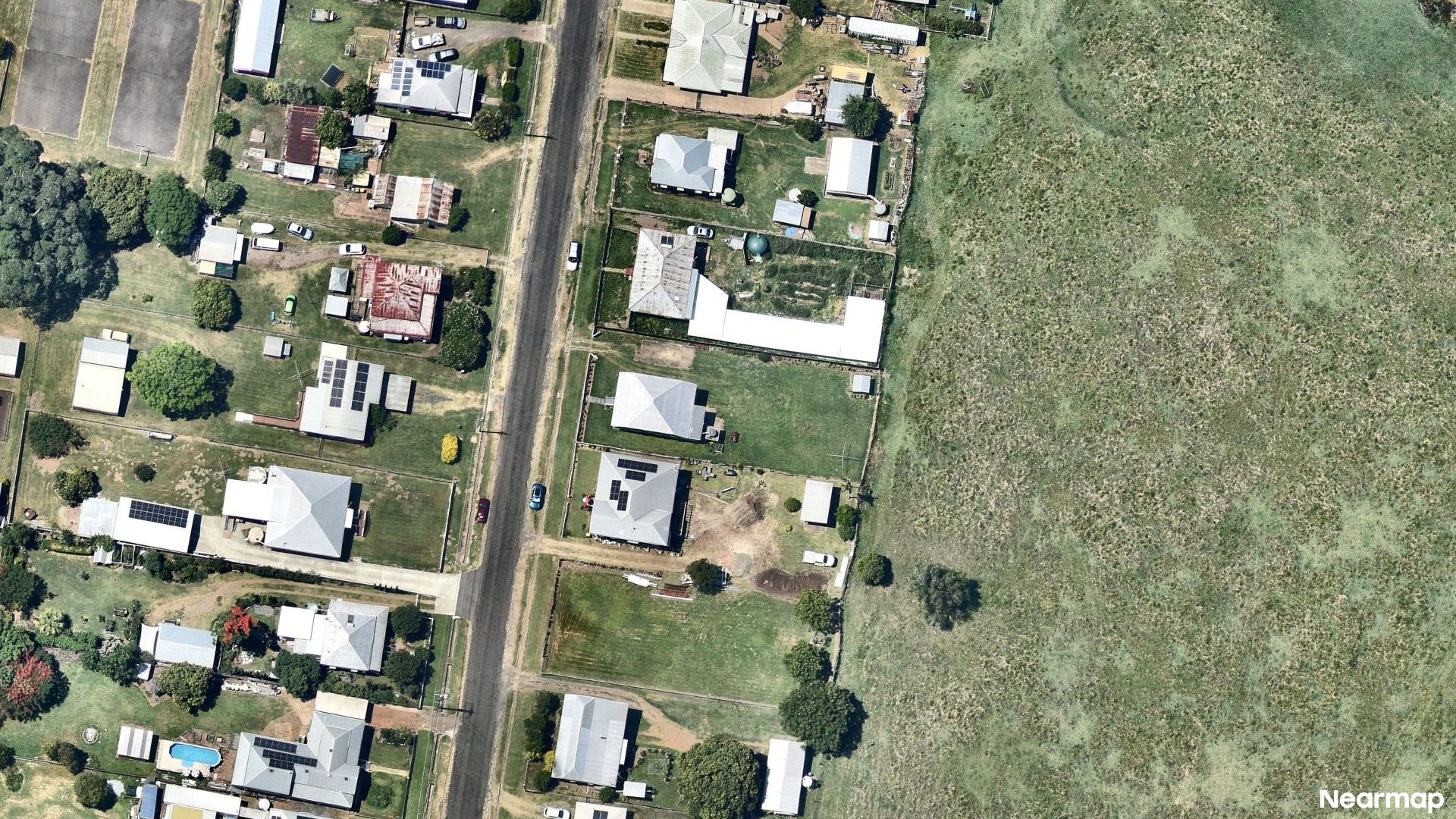 Vertical aerial view