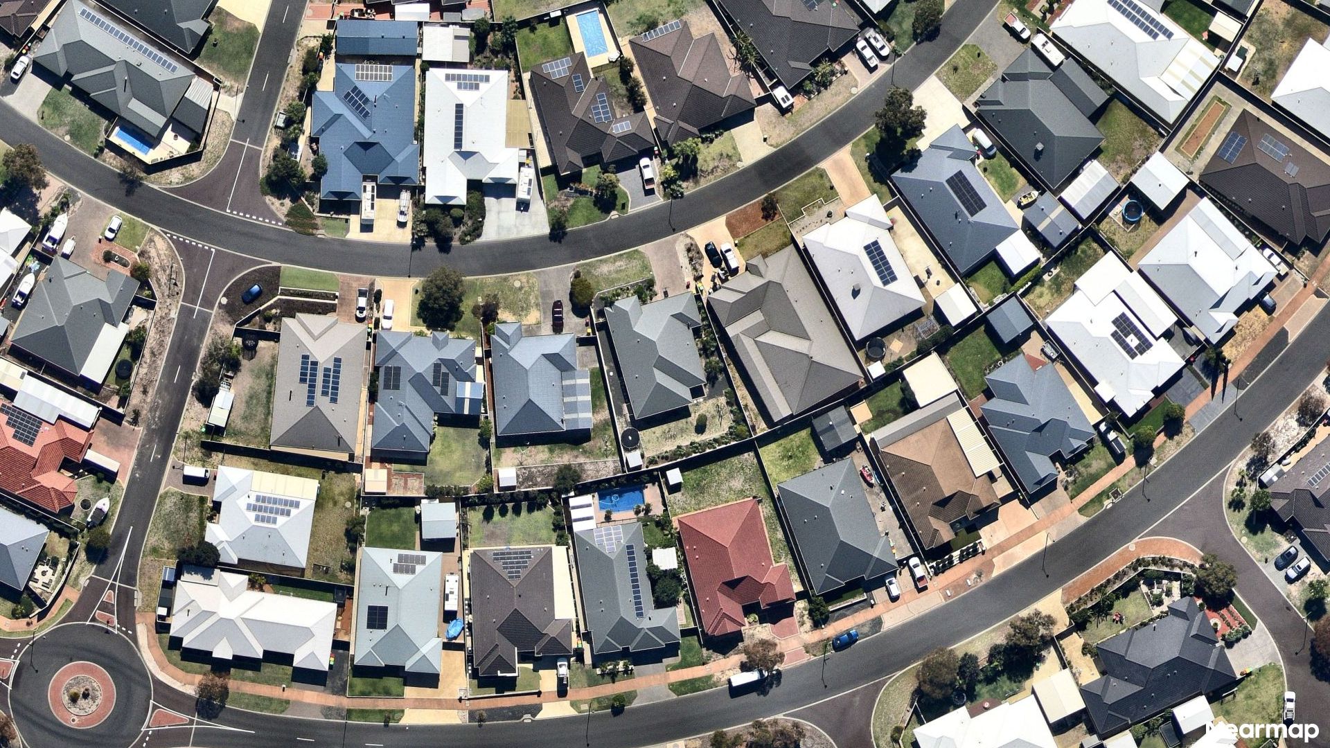 Vertical aerial view