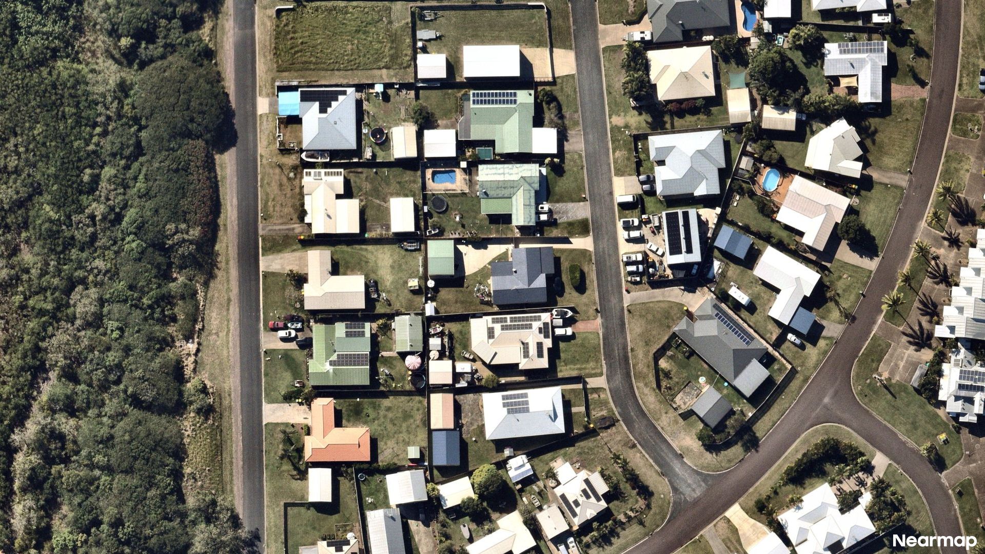 Vertical aerial view