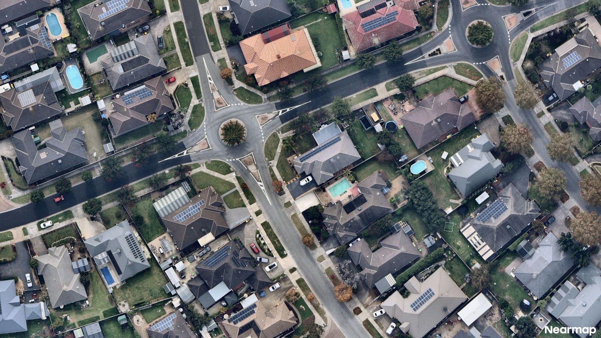 Vertical aerial view