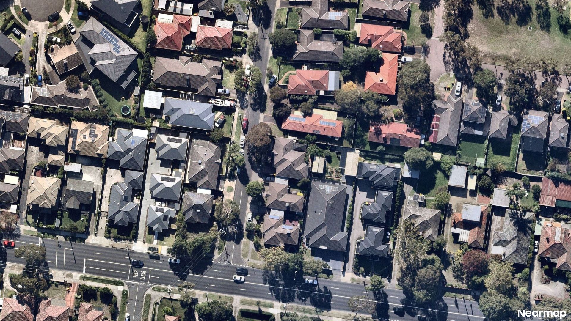 Vertical aerial view