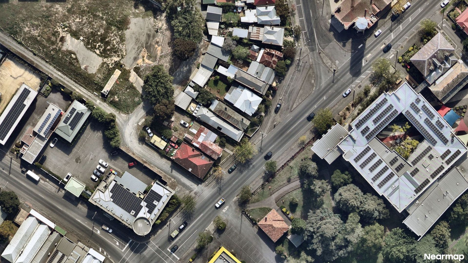 Vertical aerial view