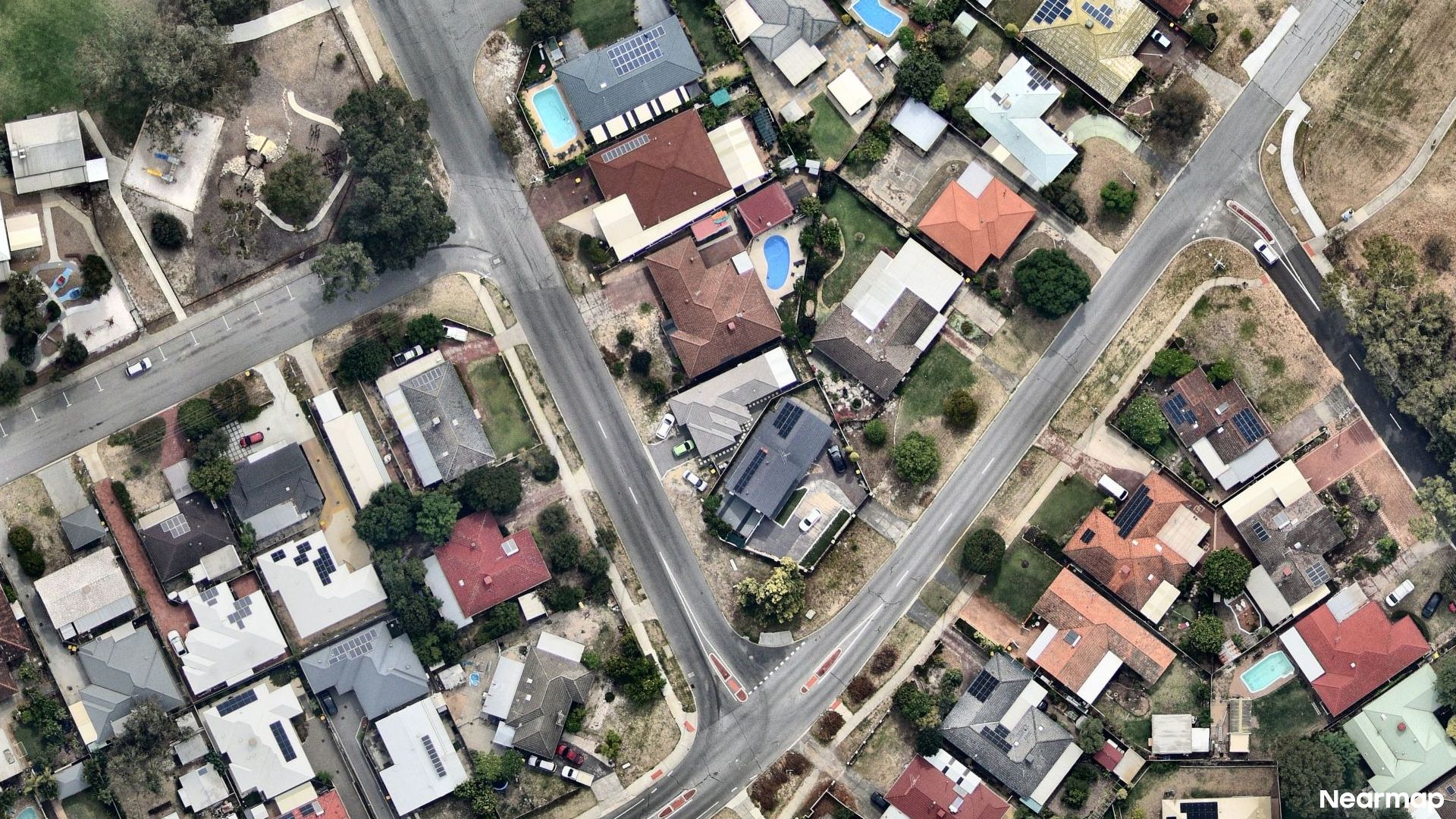 Vertical aerial view