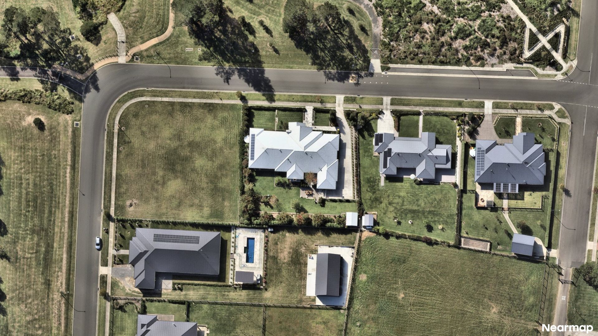 Vertical aerial view