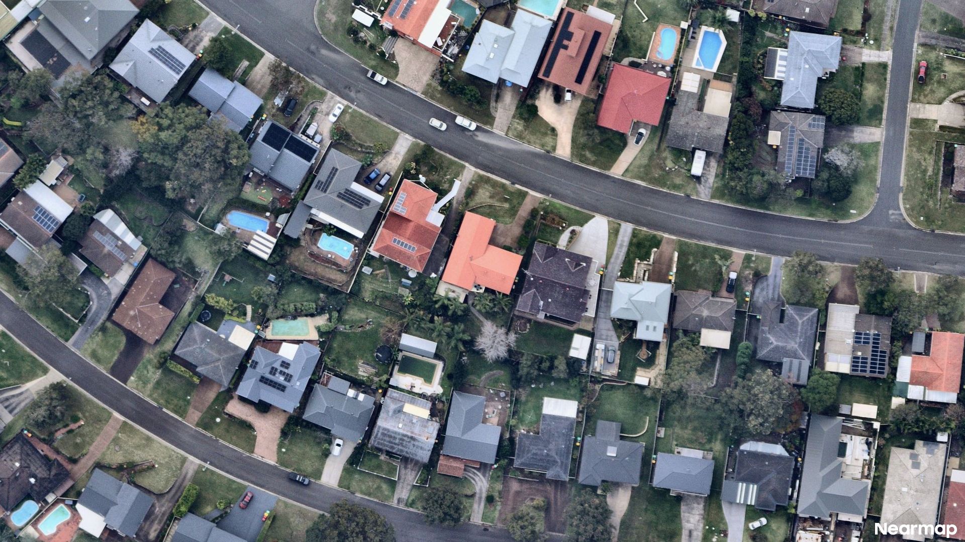 Vertical aerial view