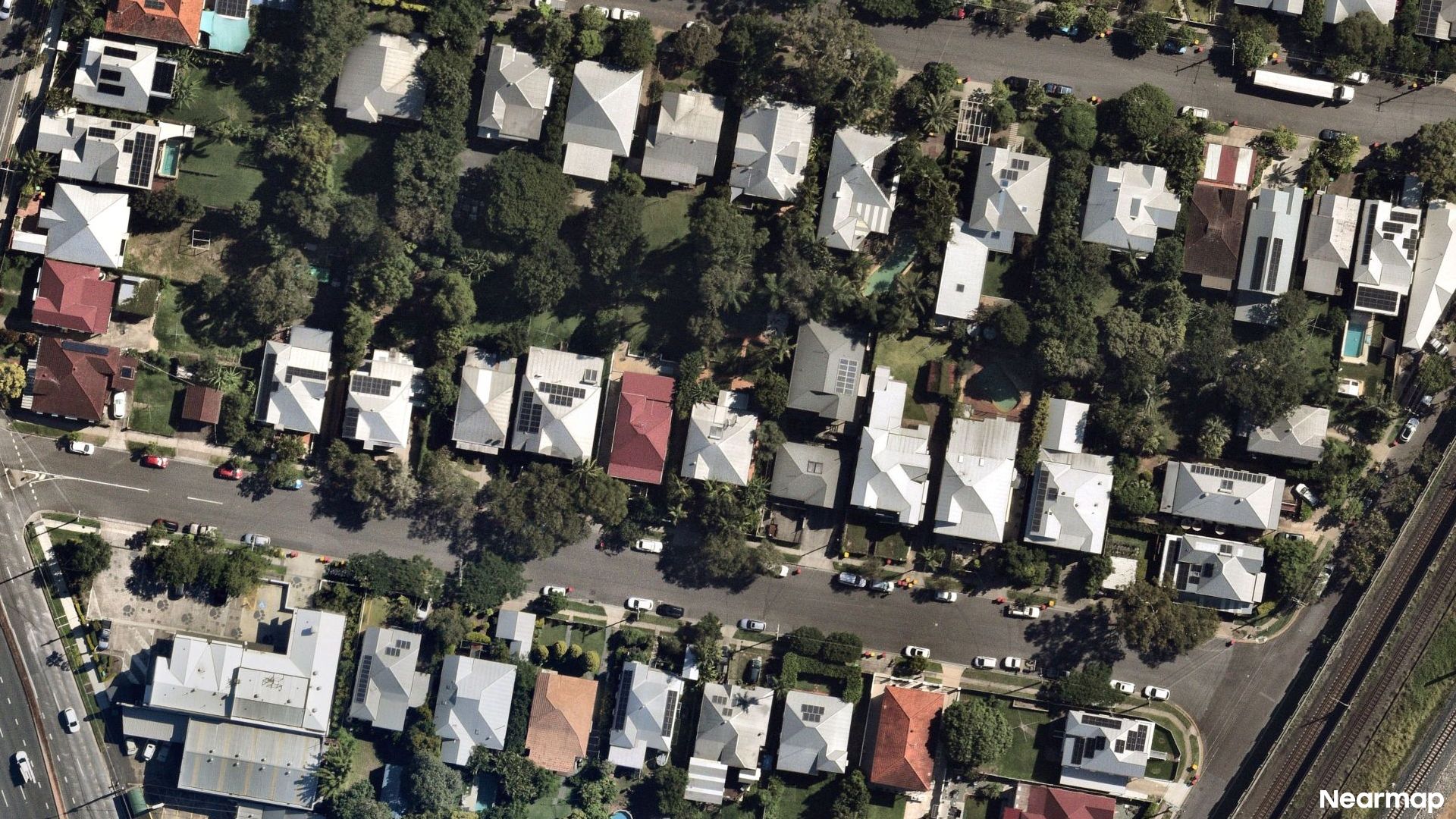 Vertical aerial view