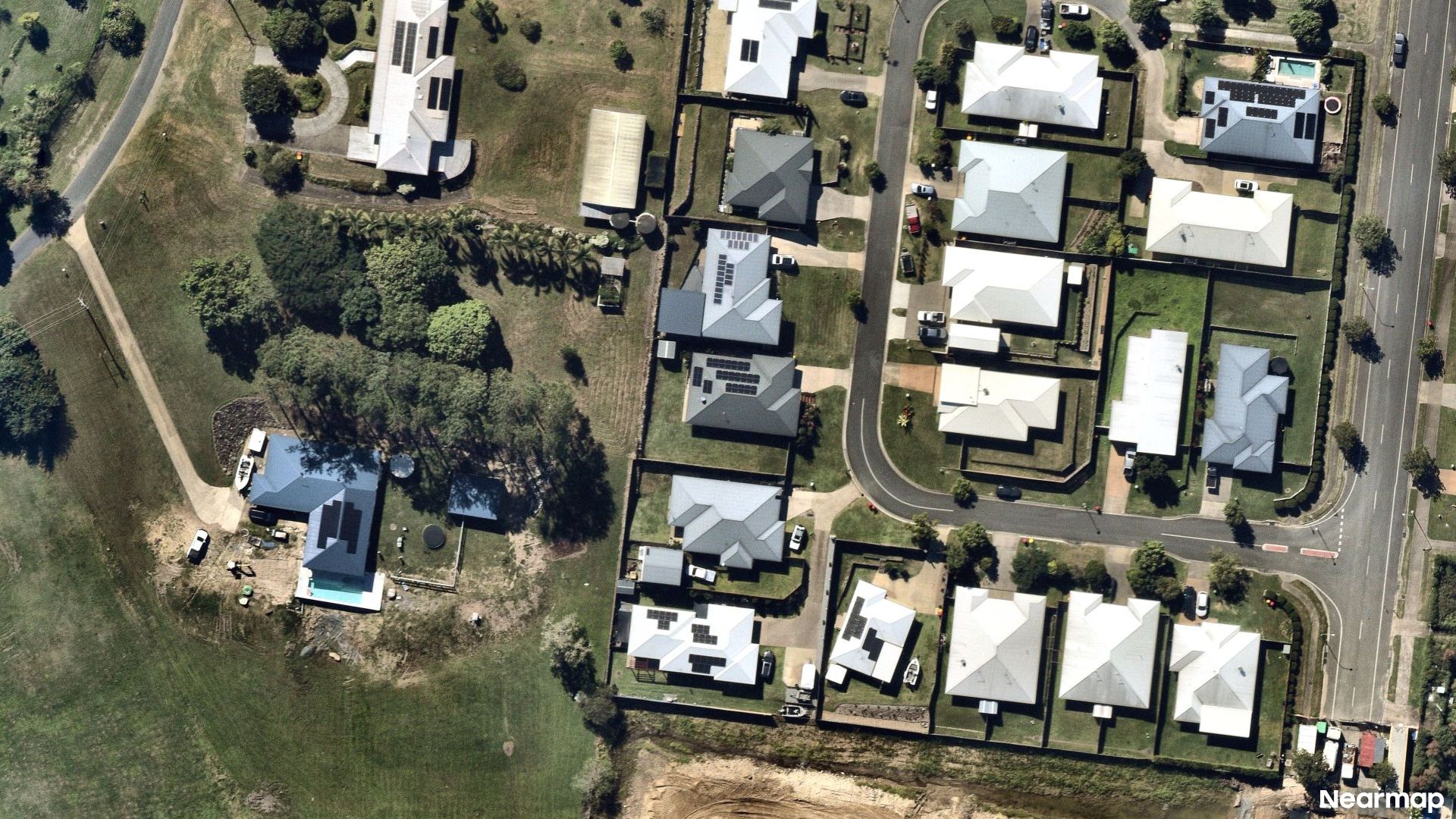 Vertical aerial view