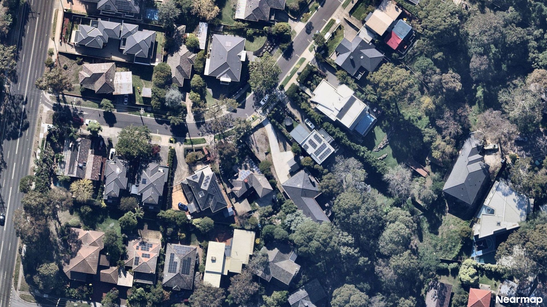 Vertical aerial view