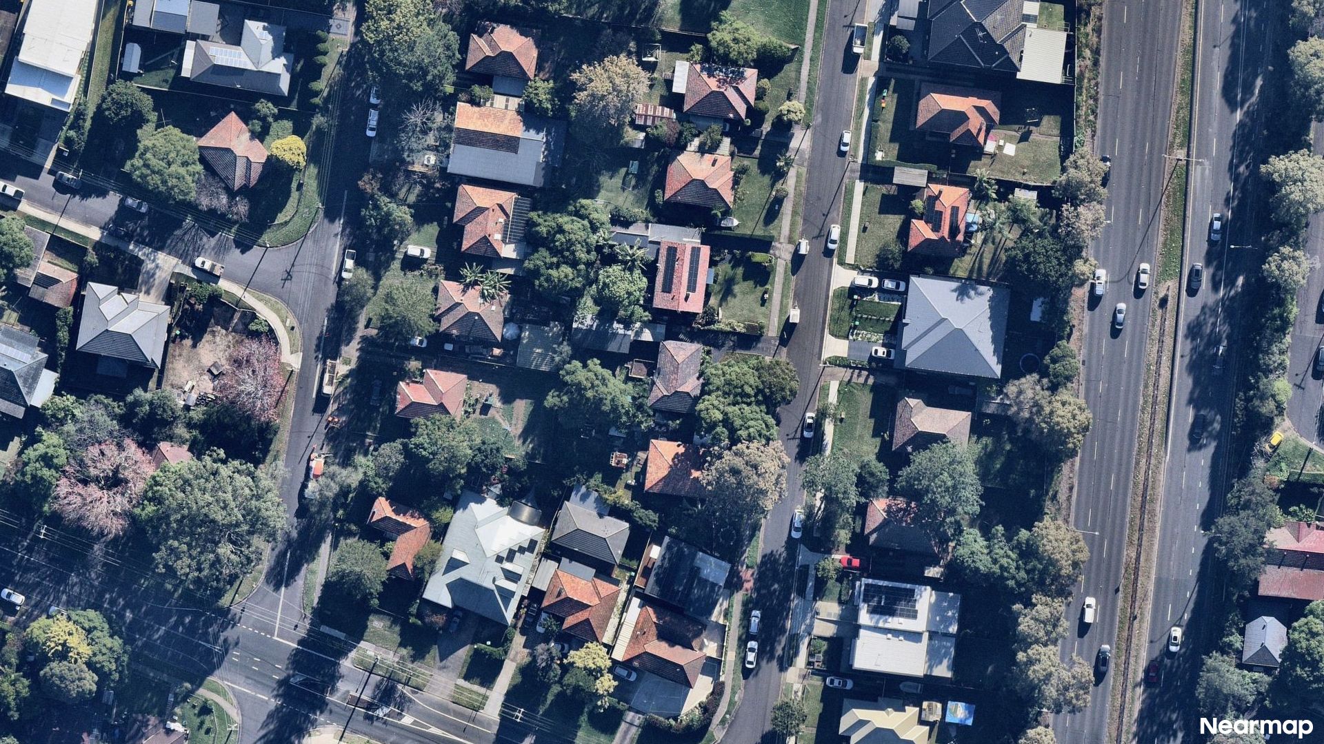 Vertical aerial view