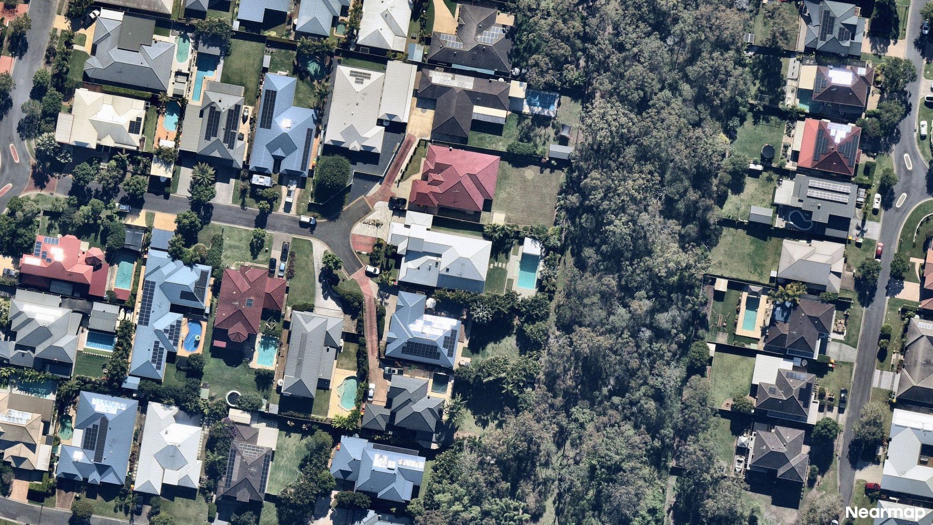 Vertical aerial view