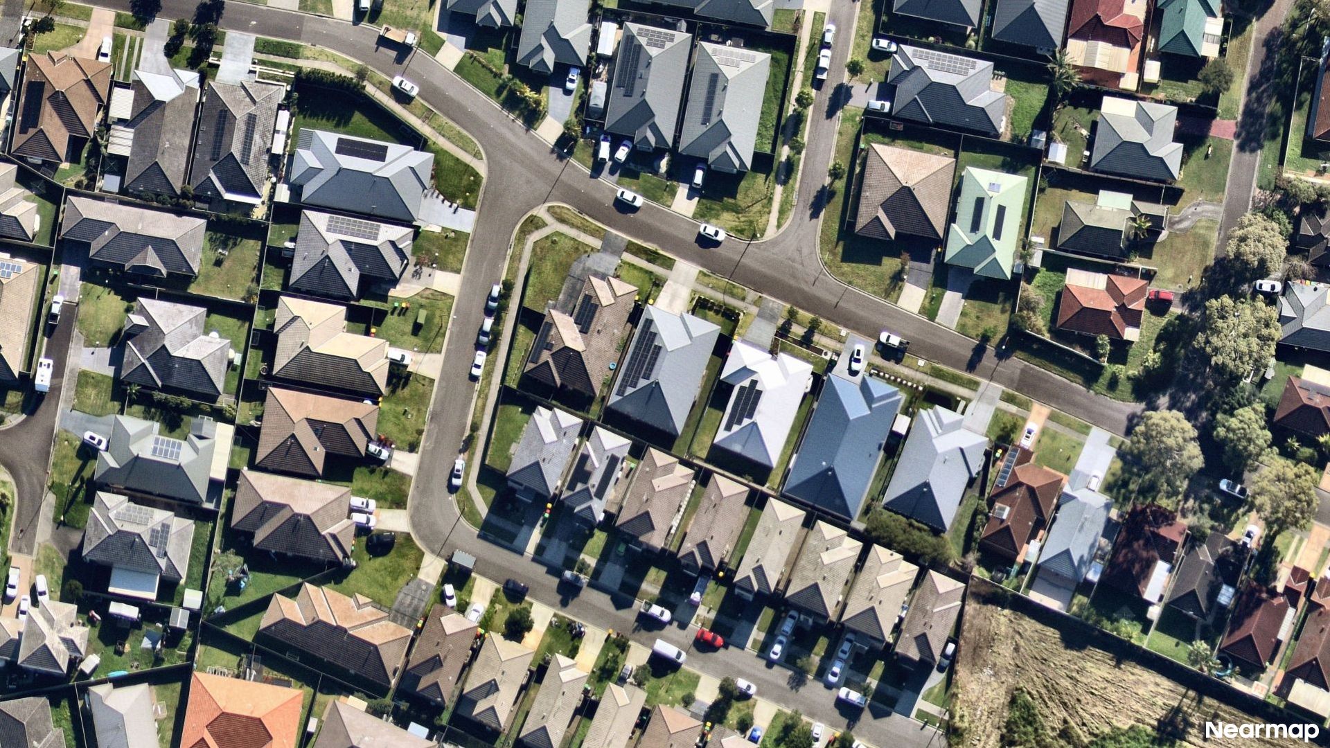 Vertical aerial view