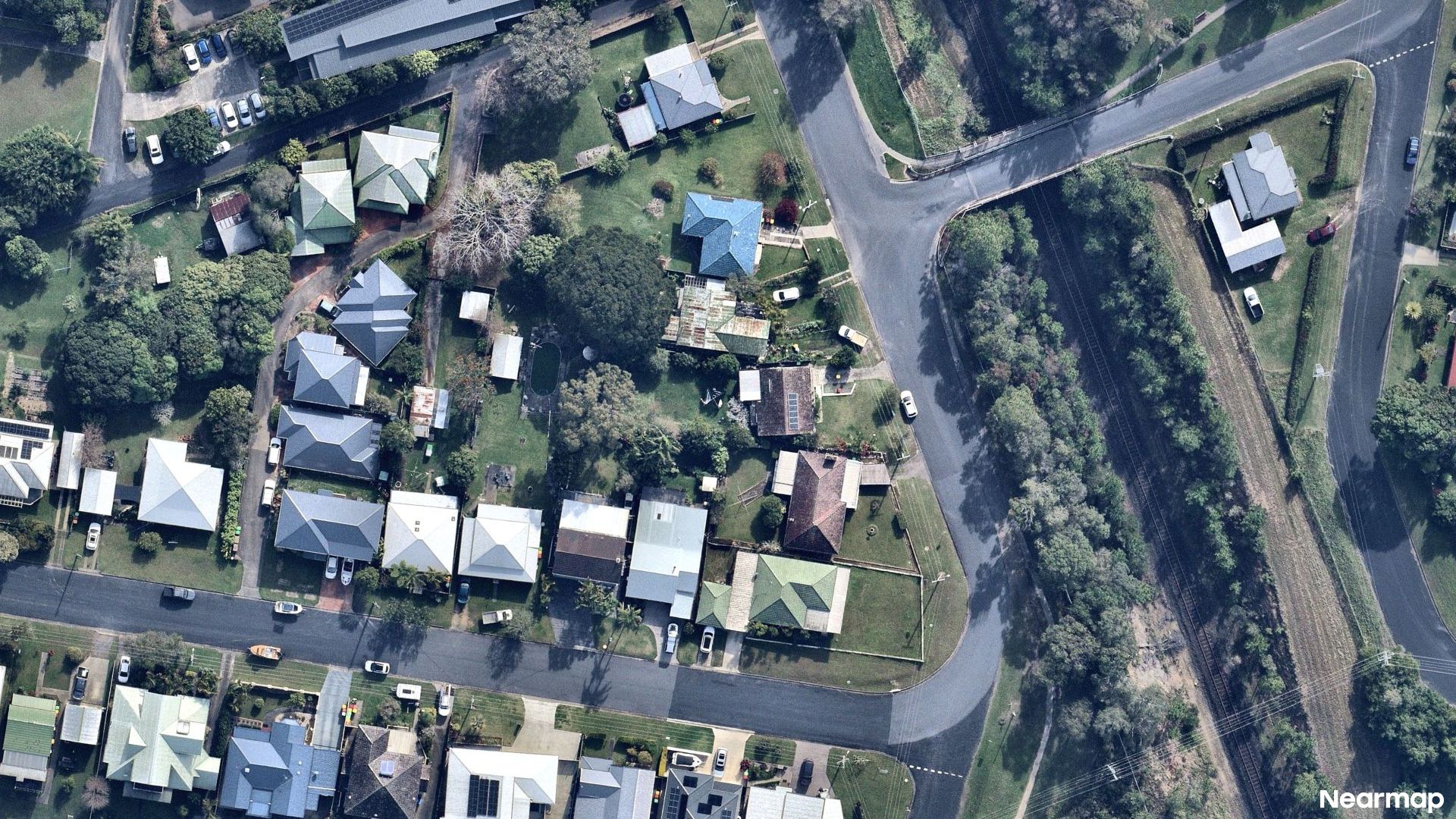 Vertical aerial view