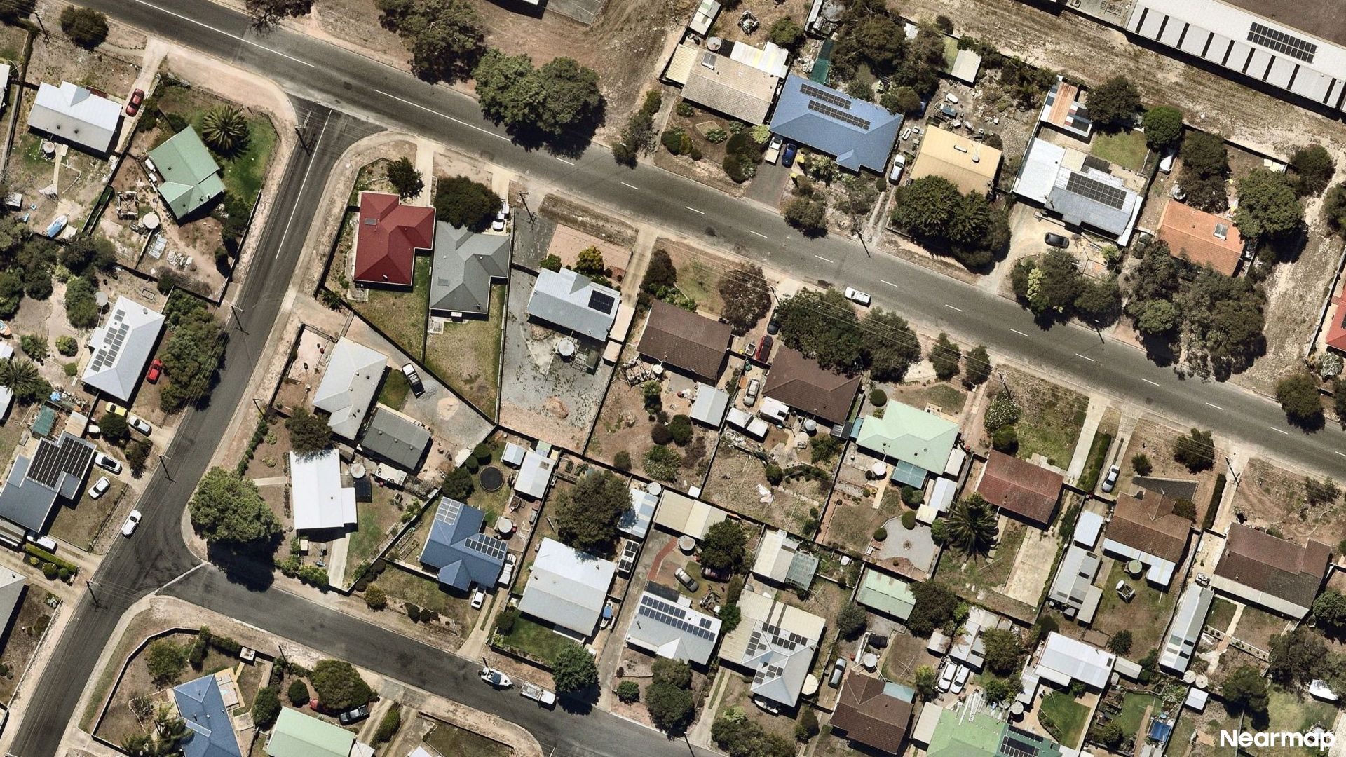 Vertical aerial view