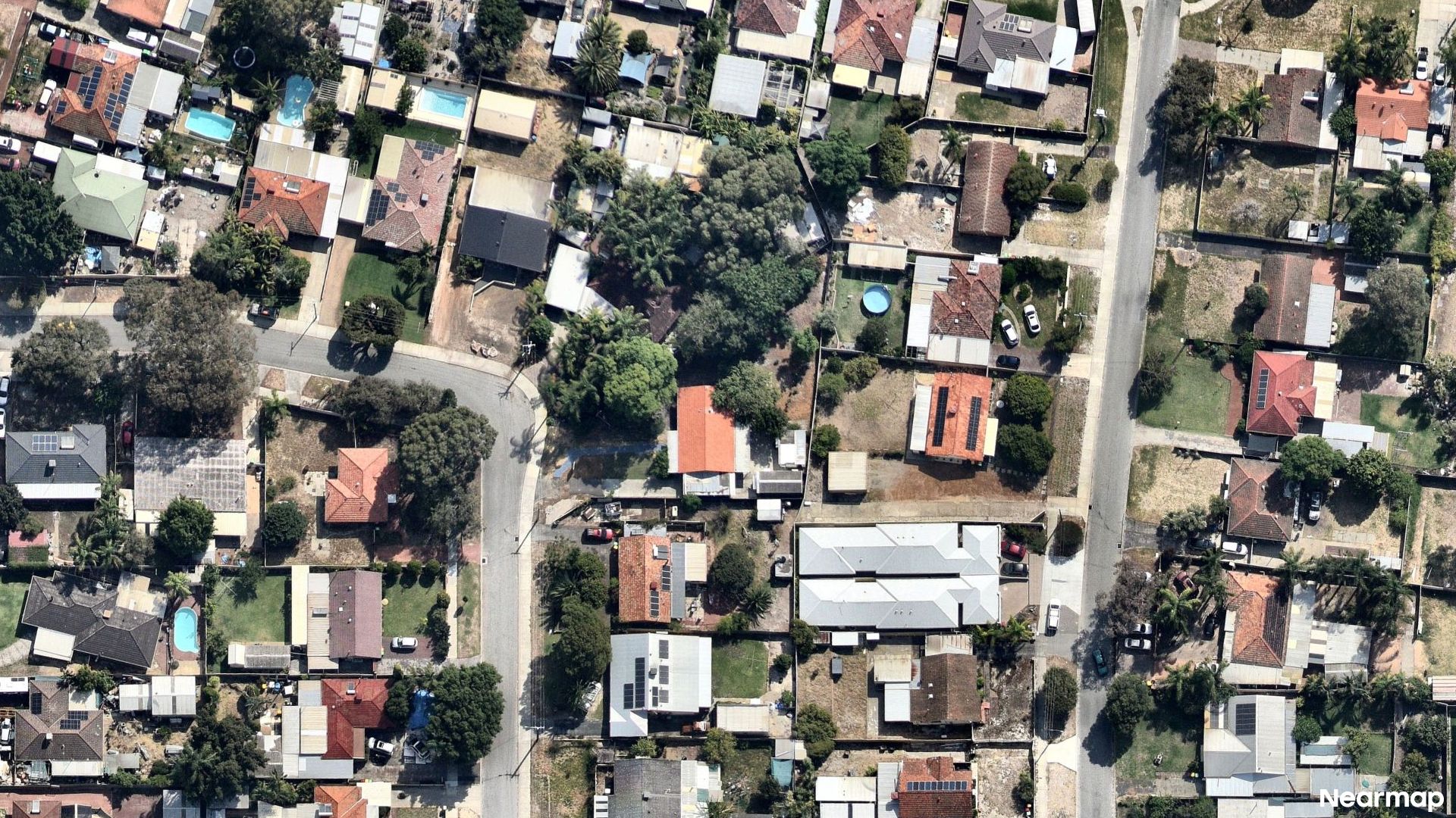 Vertical aerial view