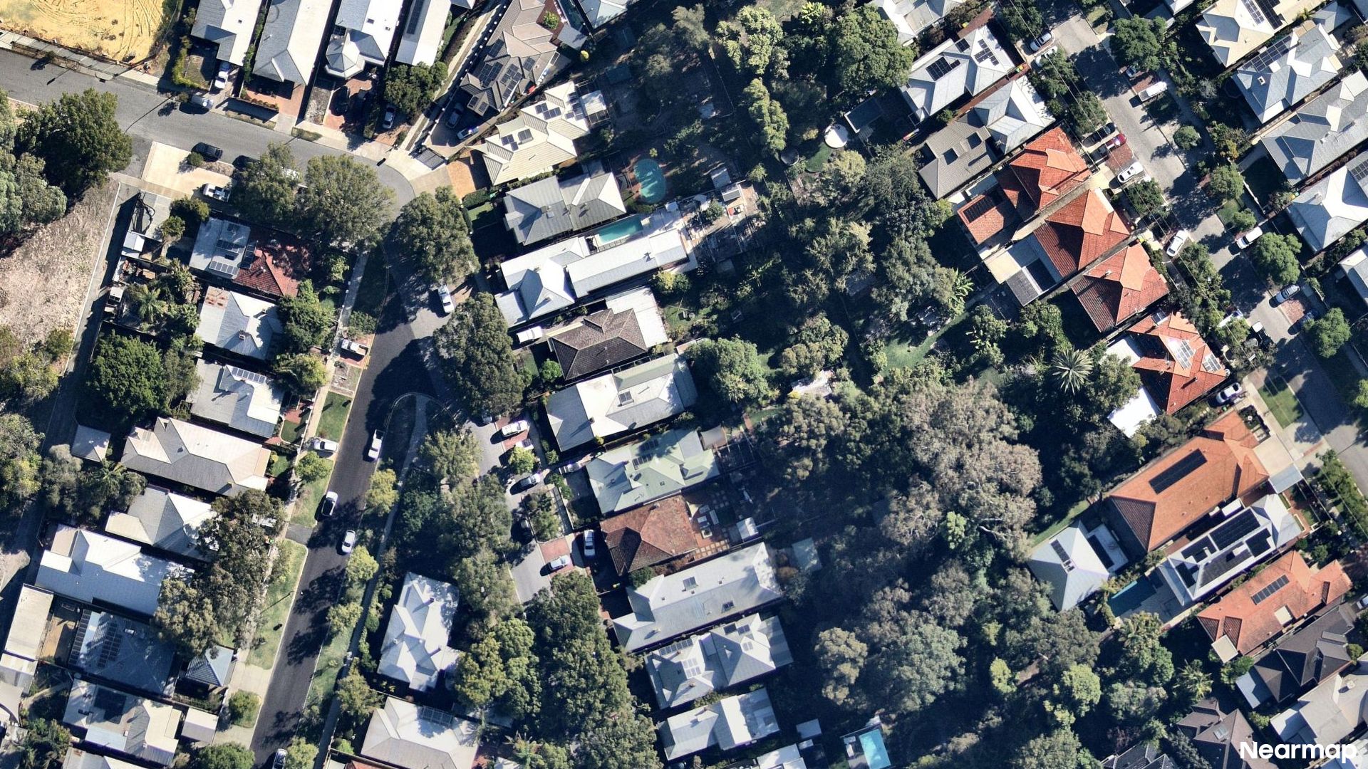 Vertical aerial view