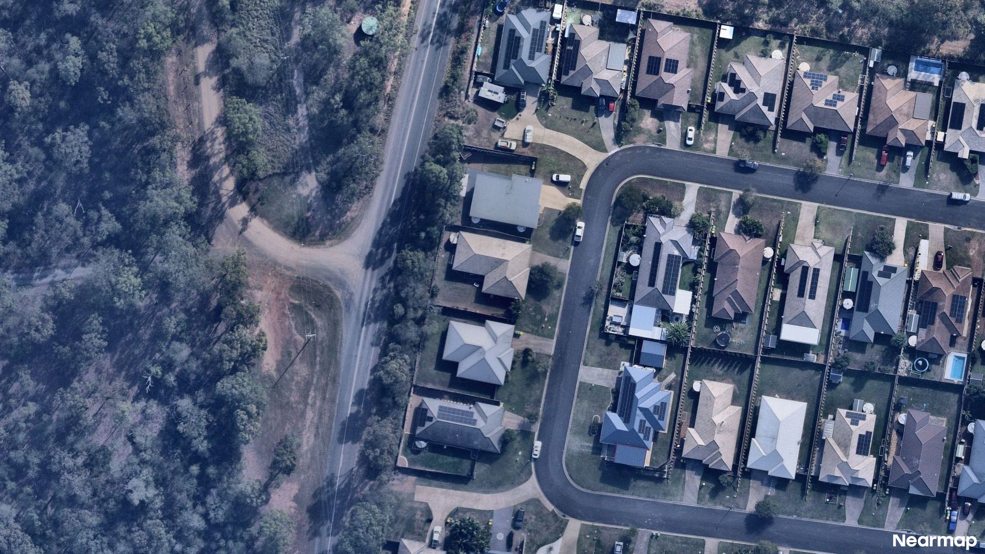 Vertical aerial view