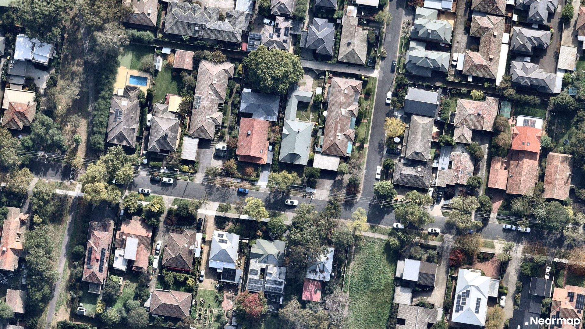 Vertical aerial view