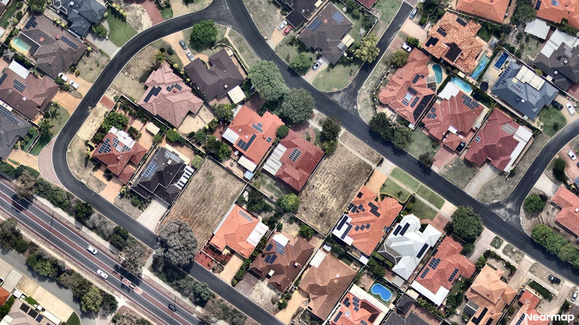 Vertical aerial view