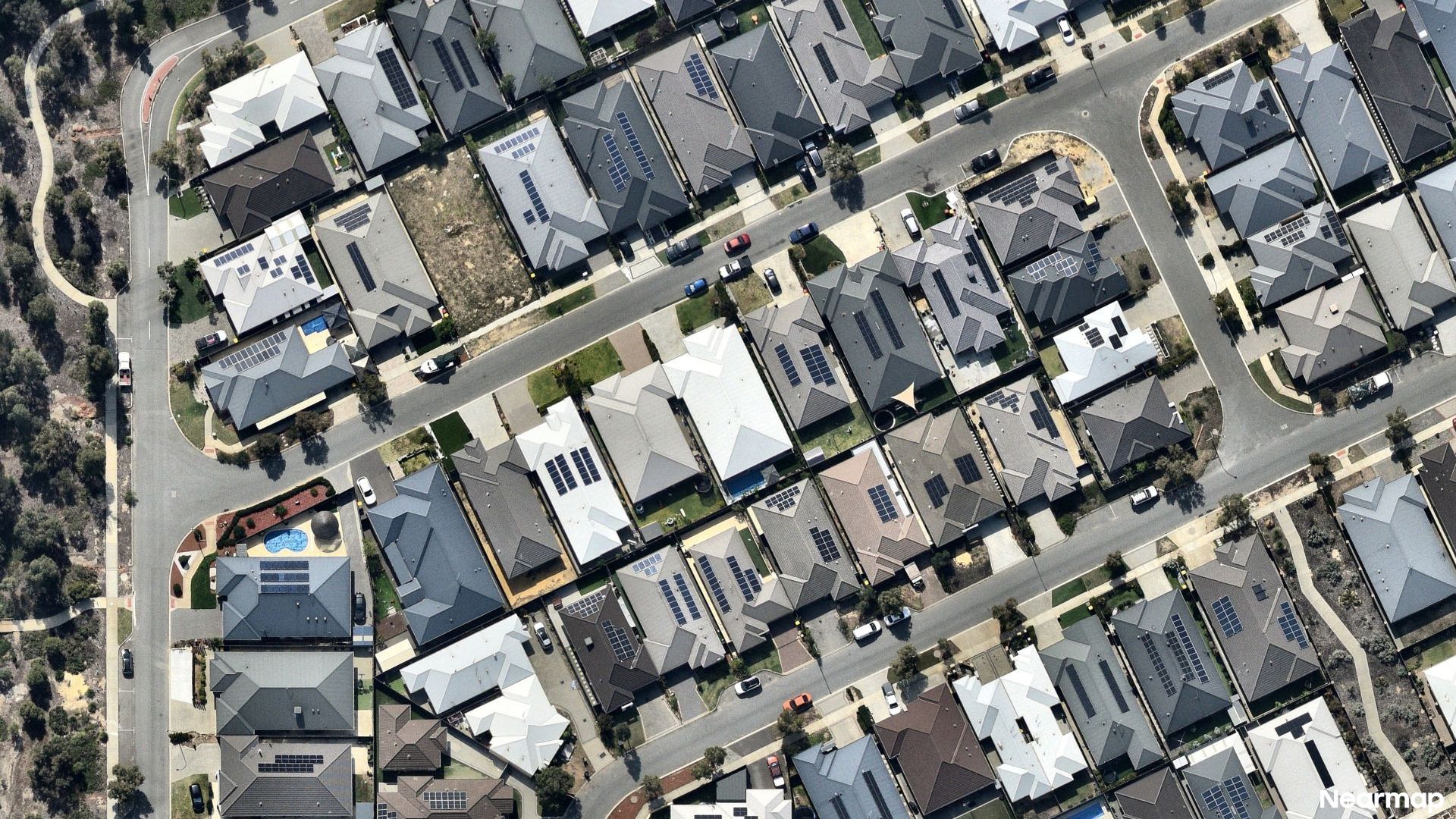 Vertical aerial view