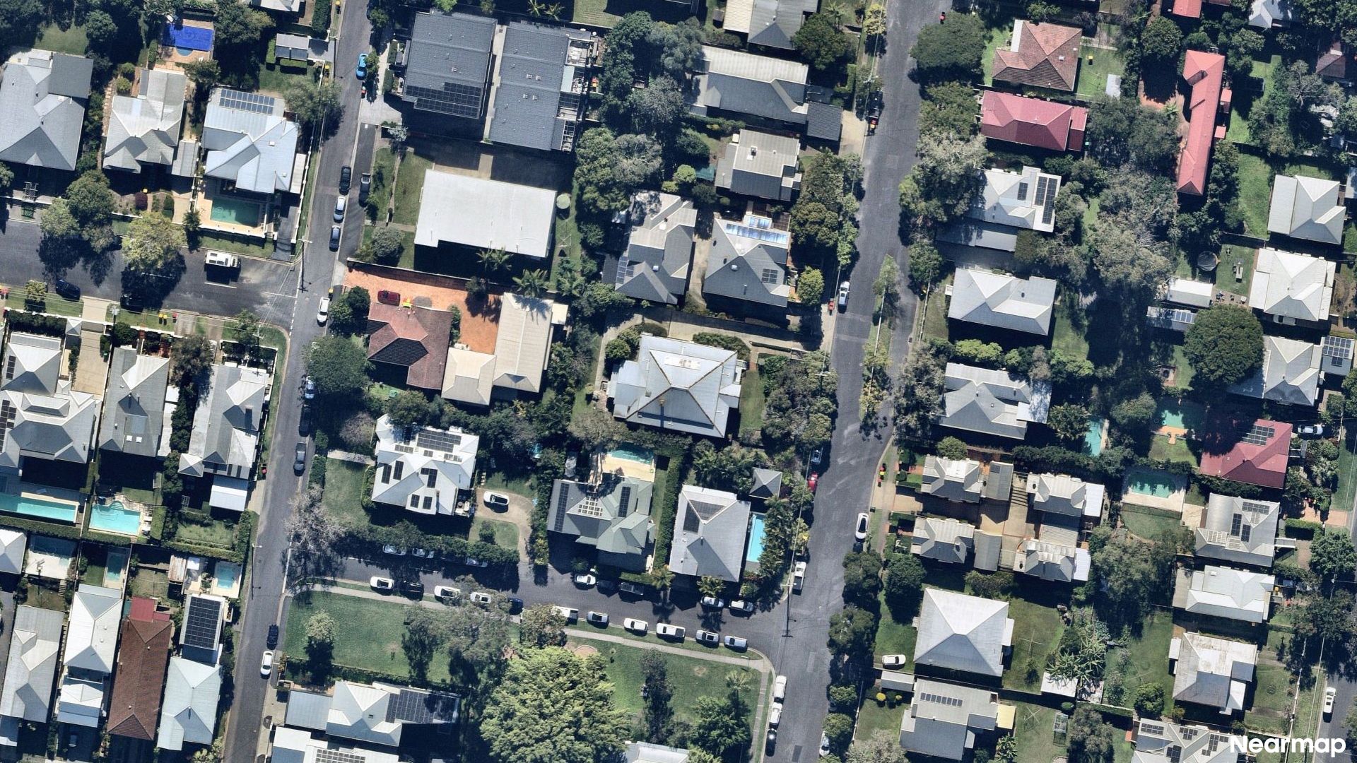 Vertical aerial view