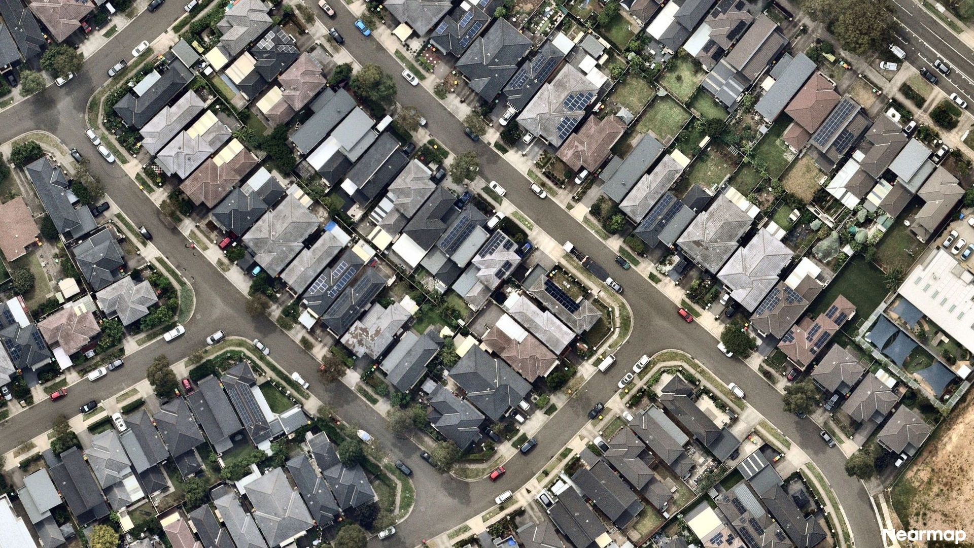 Vertical aerial view