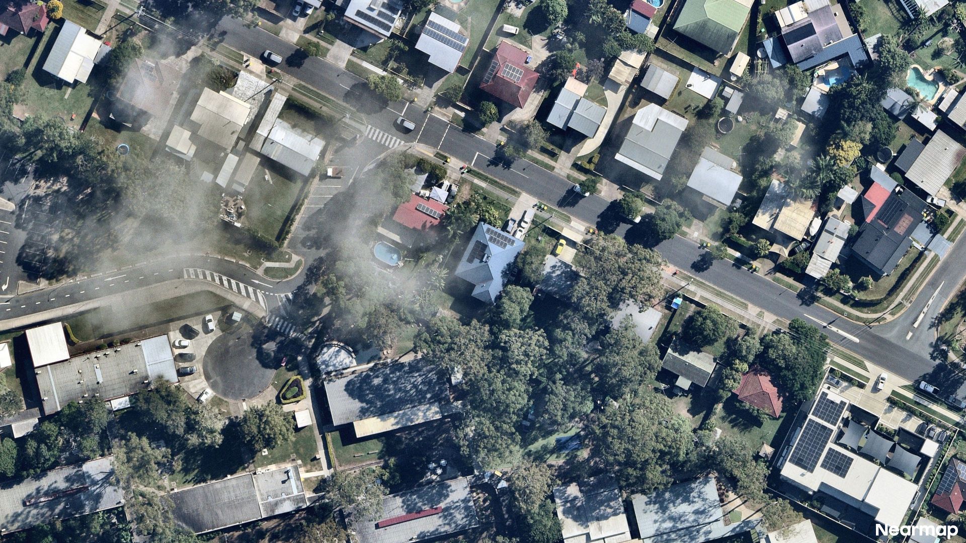 Vertical aerial view