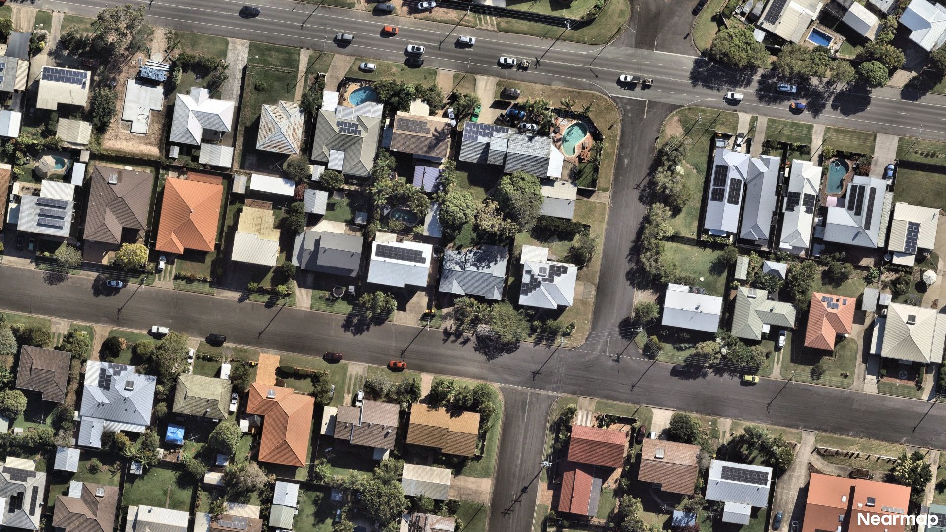 Vertical aerial view