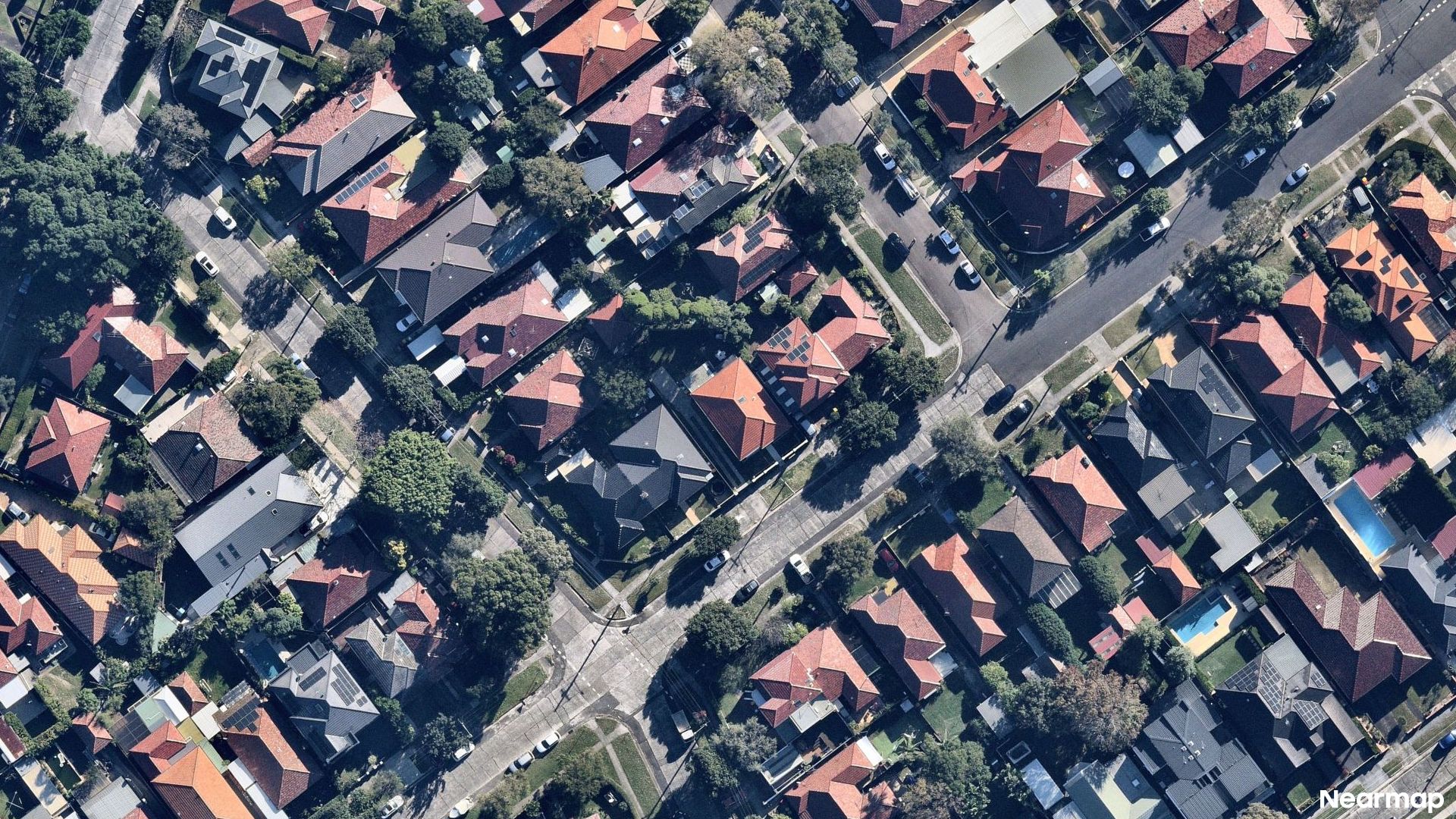 Vertical aerial view