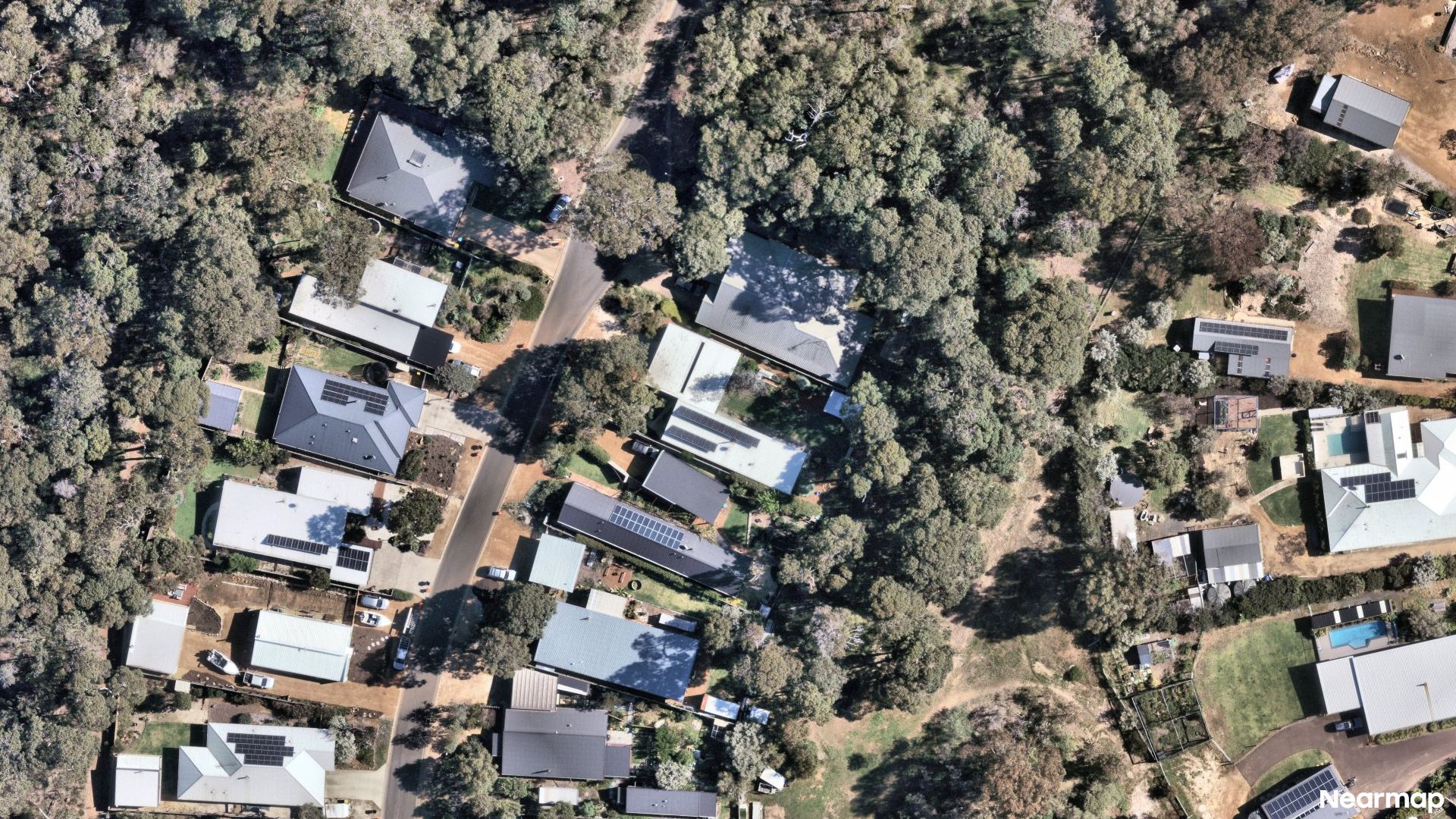 Vertical aerial view