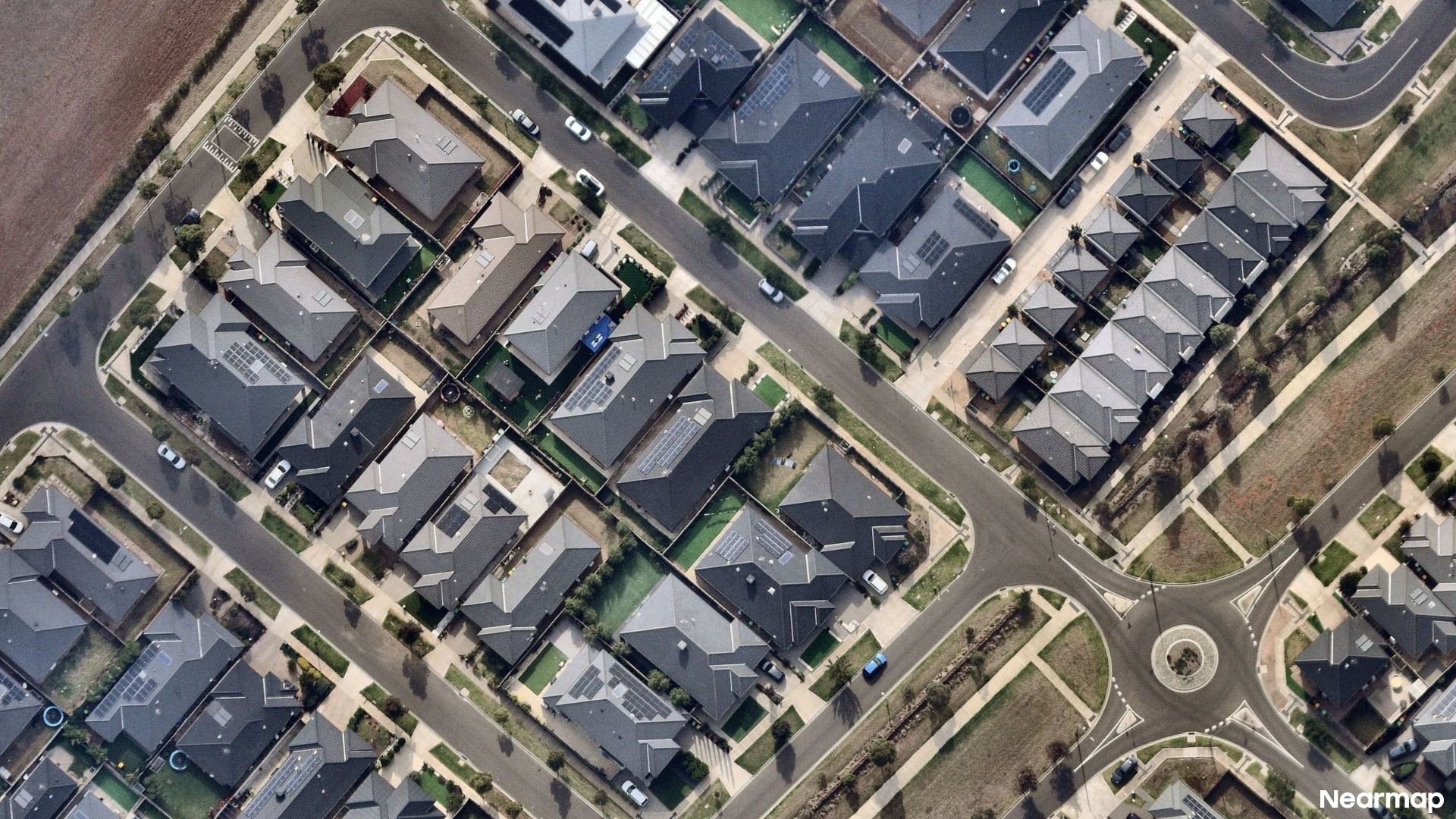 Vertical aerial view
