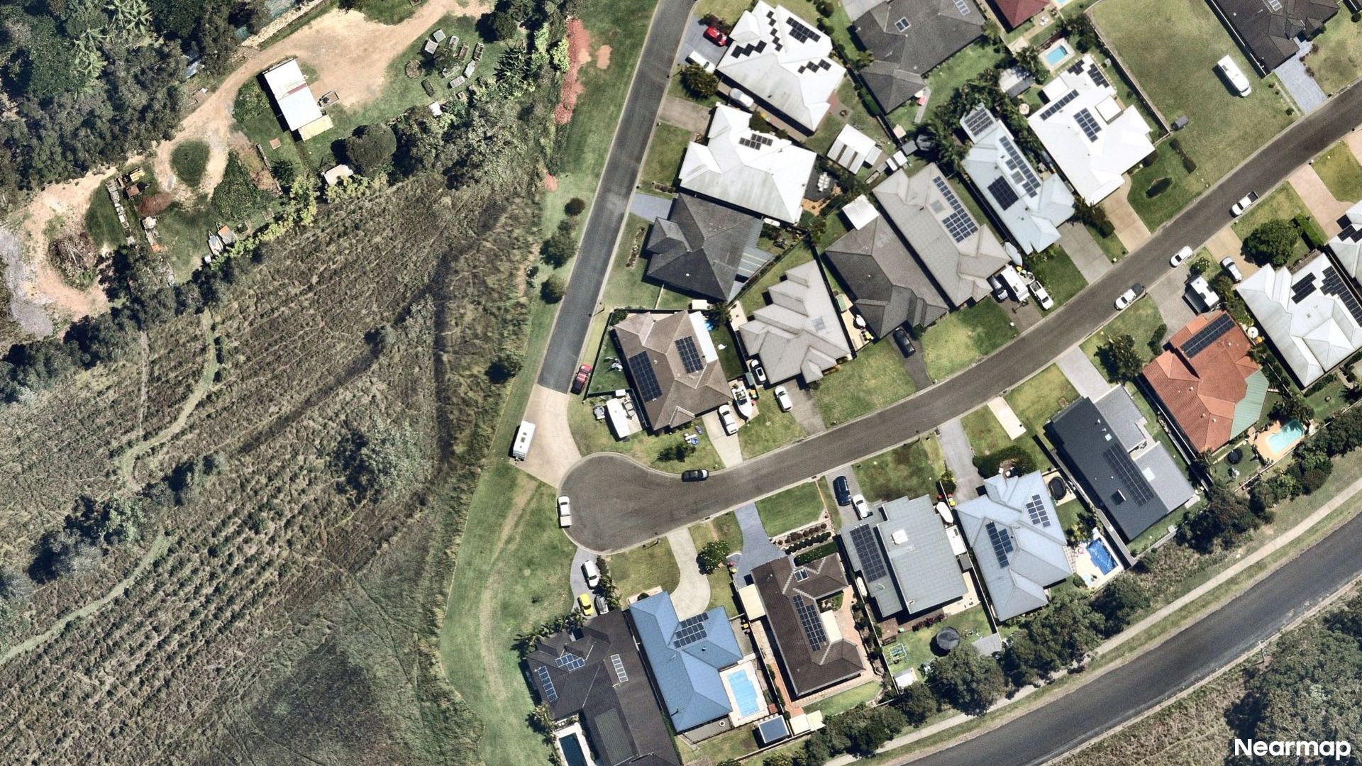 Vertical aerial view