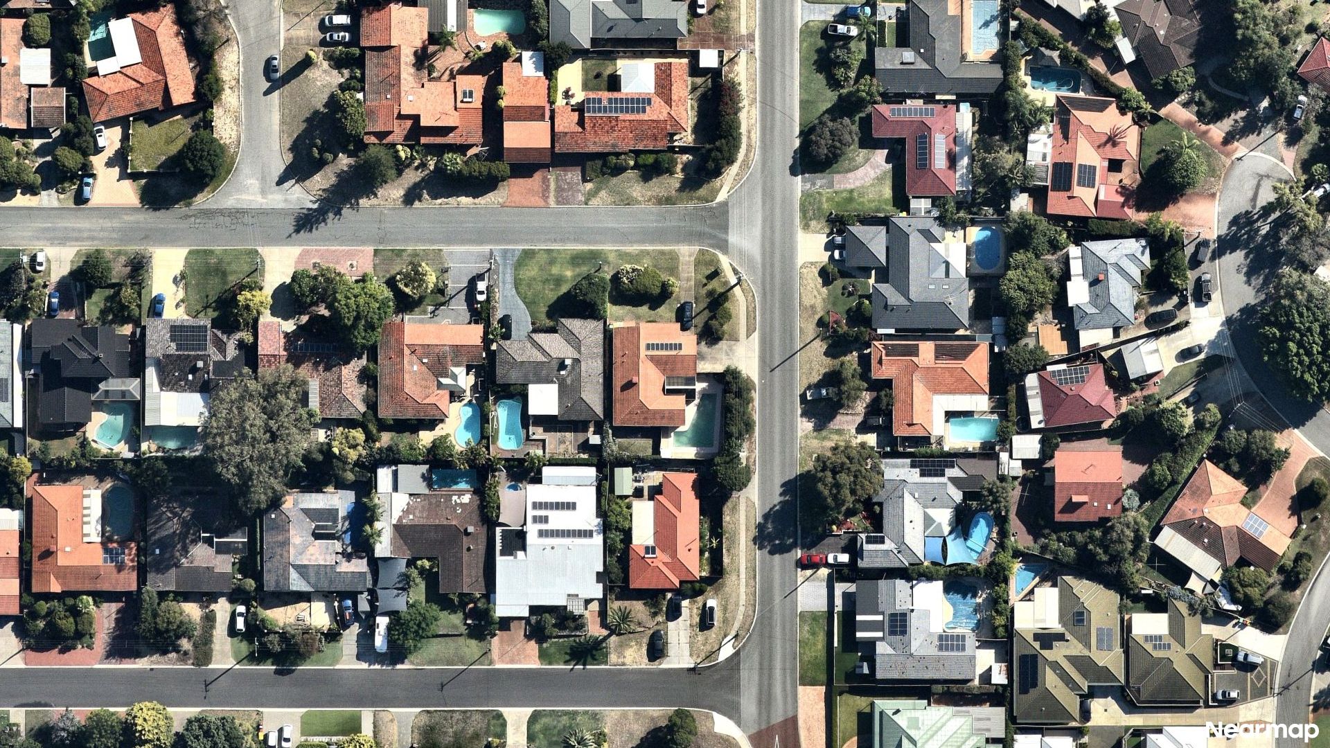 Vertical aerial view