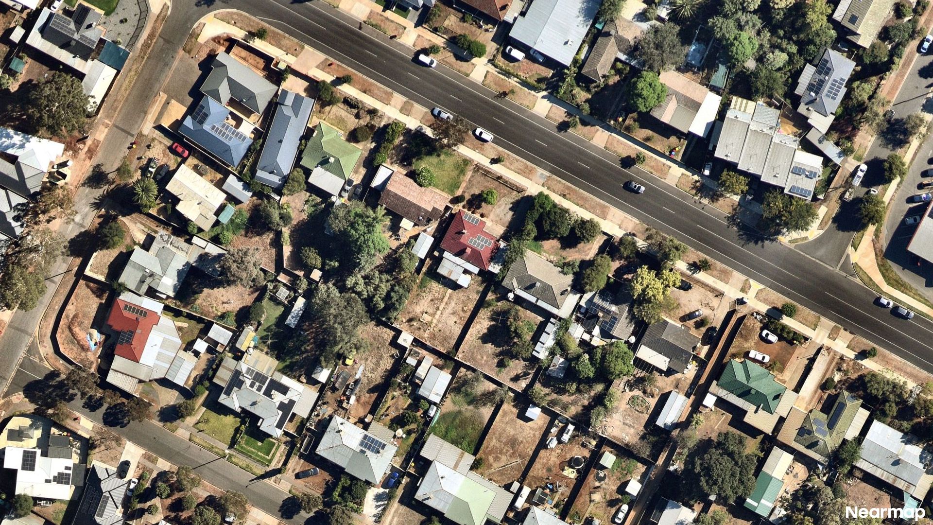 Vertical aerial view