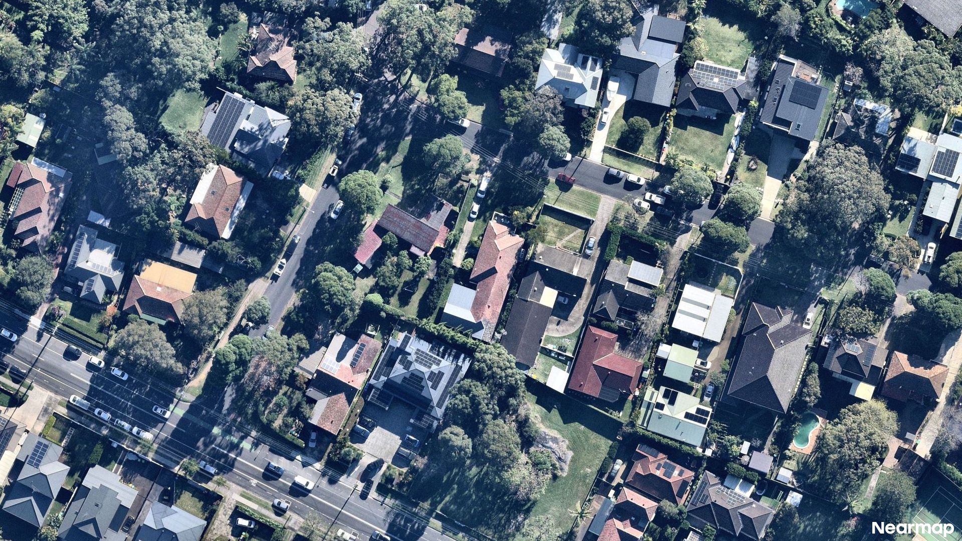 Vertical aerial view