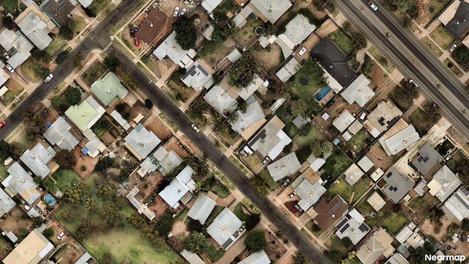Vertical aerial view