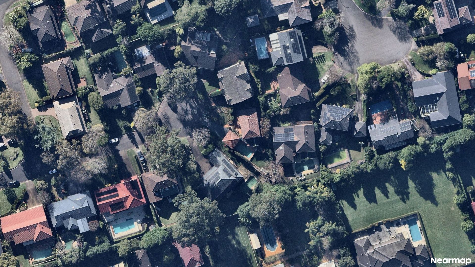Vertical aerial view