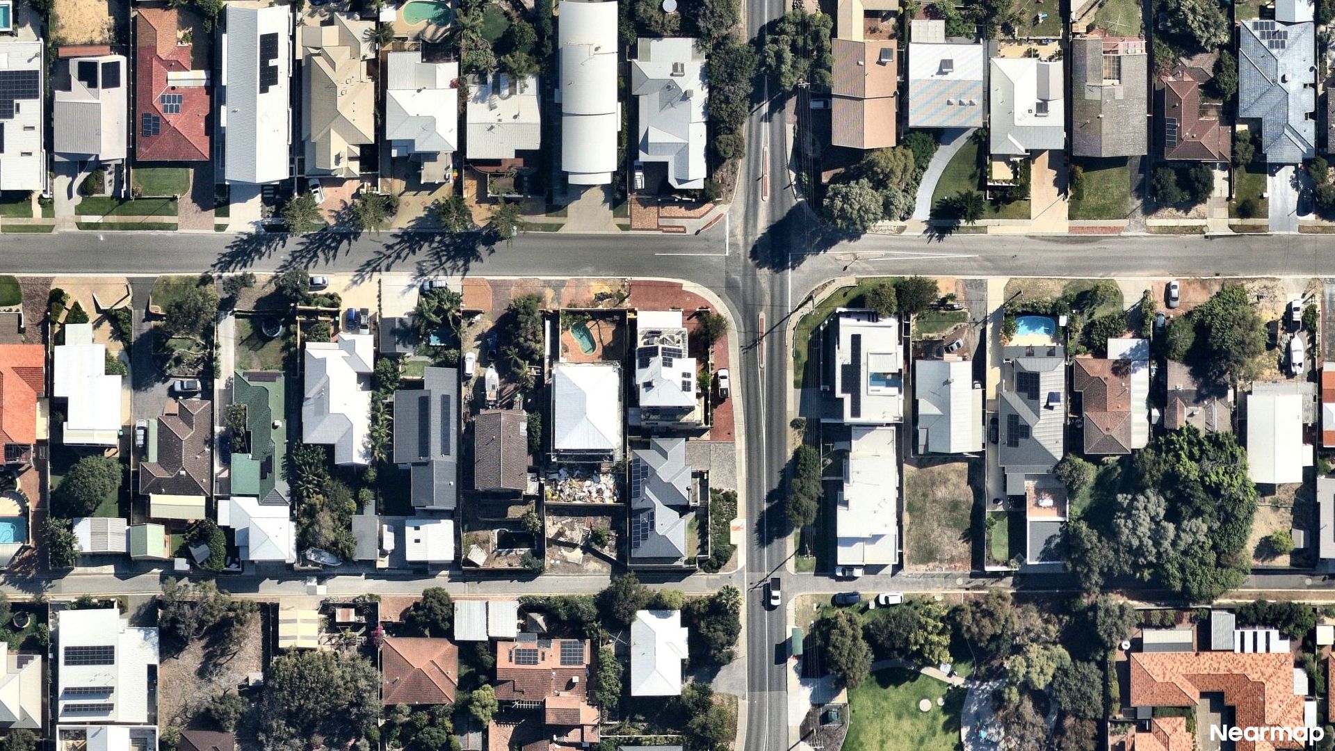 Vertical aerial view