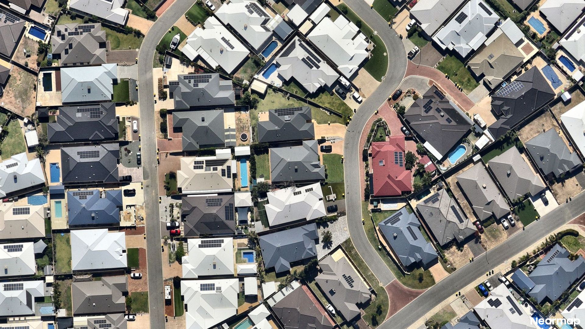 Vertical aerial view